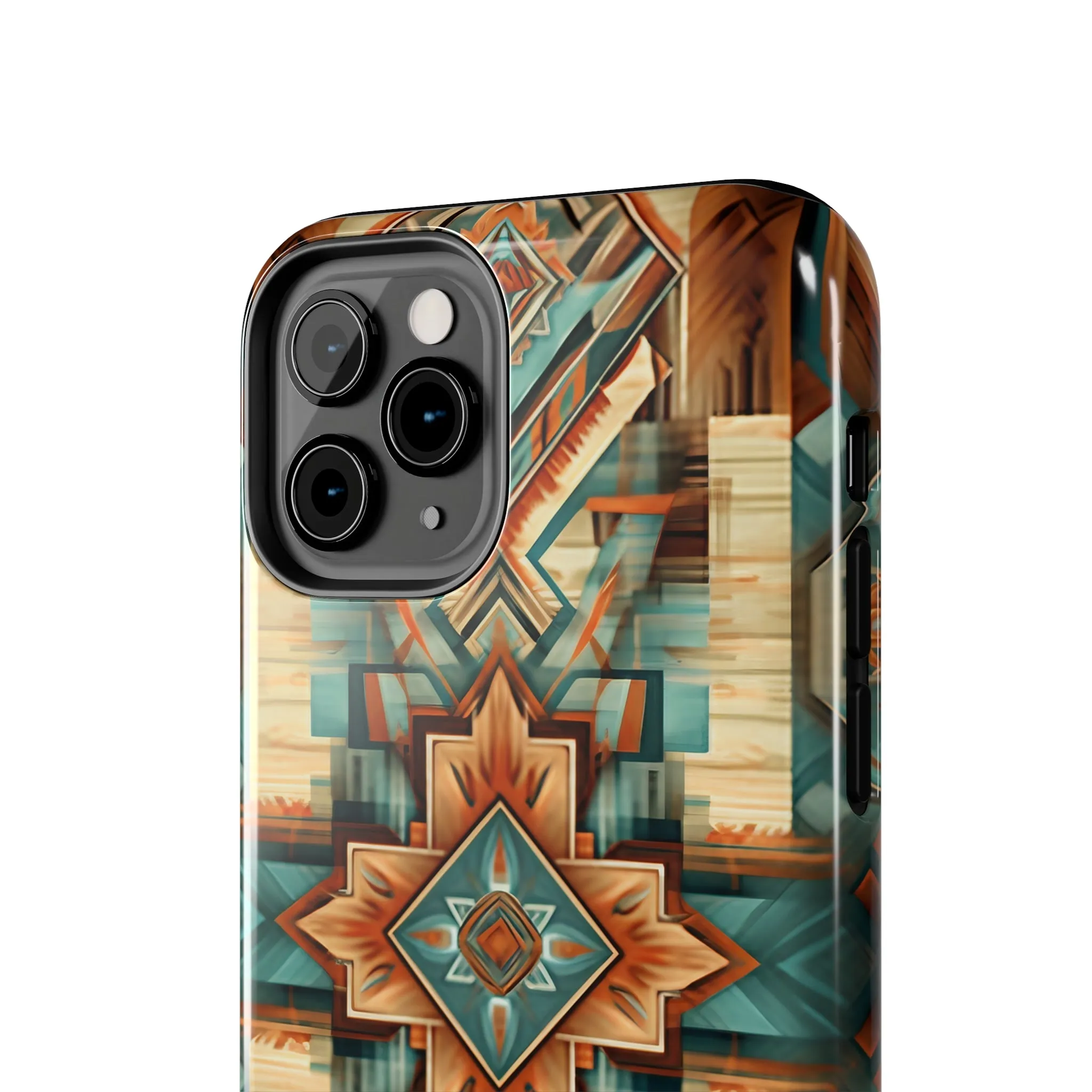 Native American Pattern Design Tough Phone Case compatible with a large variety of iPhone models, Gift, Phone Case