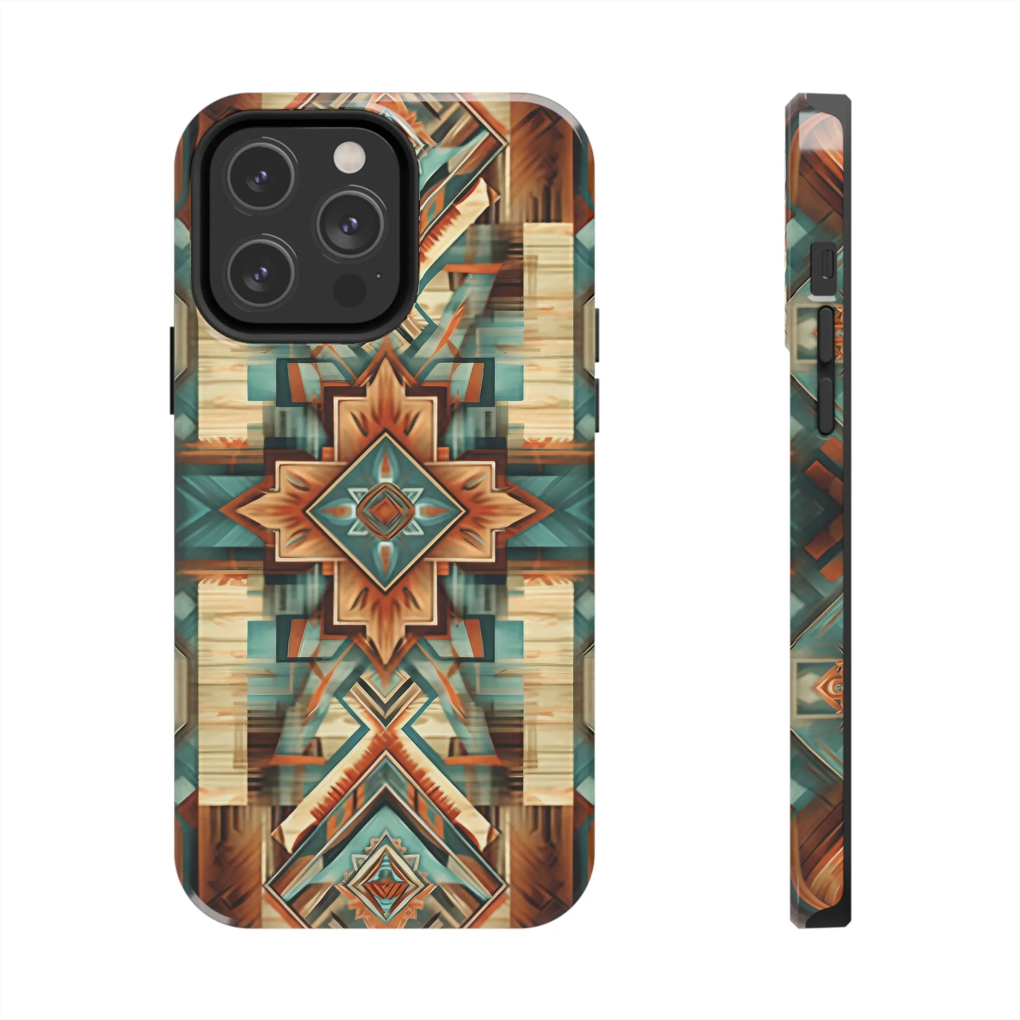 Native American Pattern Design Tough Phone Case compatible with a large variety of iPhone models, Gift, Phone Case