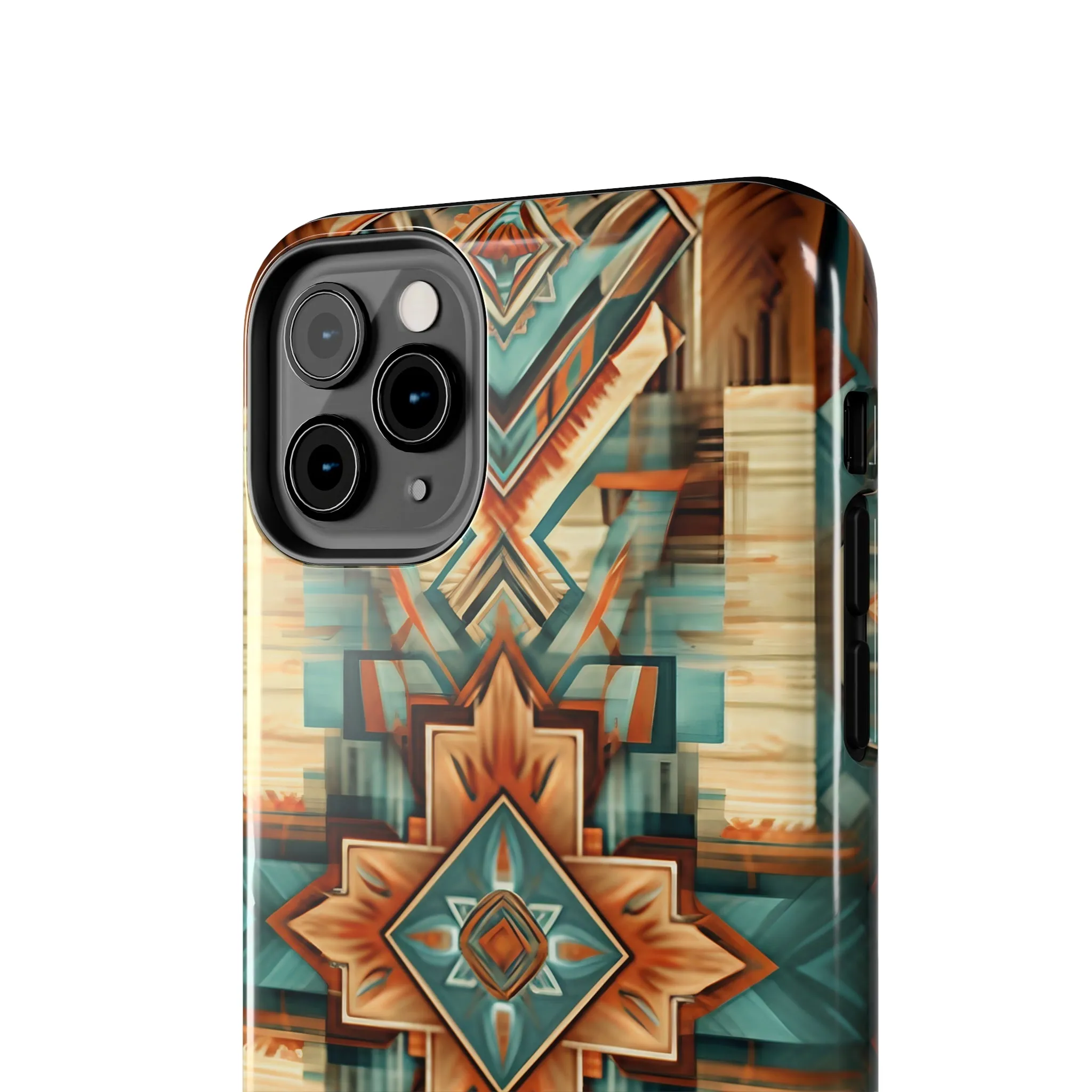 Native American Pattern Design Tough Phone Case compatible with a large variety of iPhone models, Gift, Phone Case