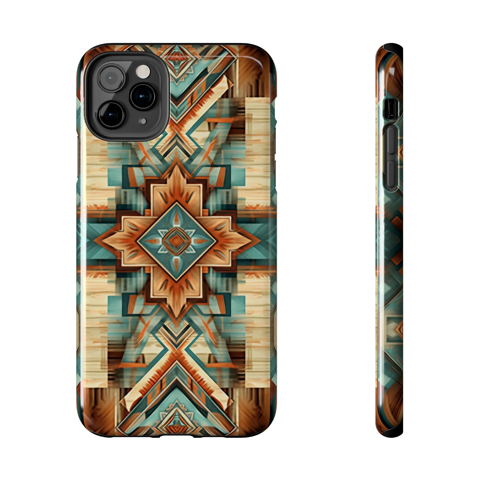 Native American Pattern Design Tough Phone Case compatible with a large variety of iPhone models, Gift, Phone Case