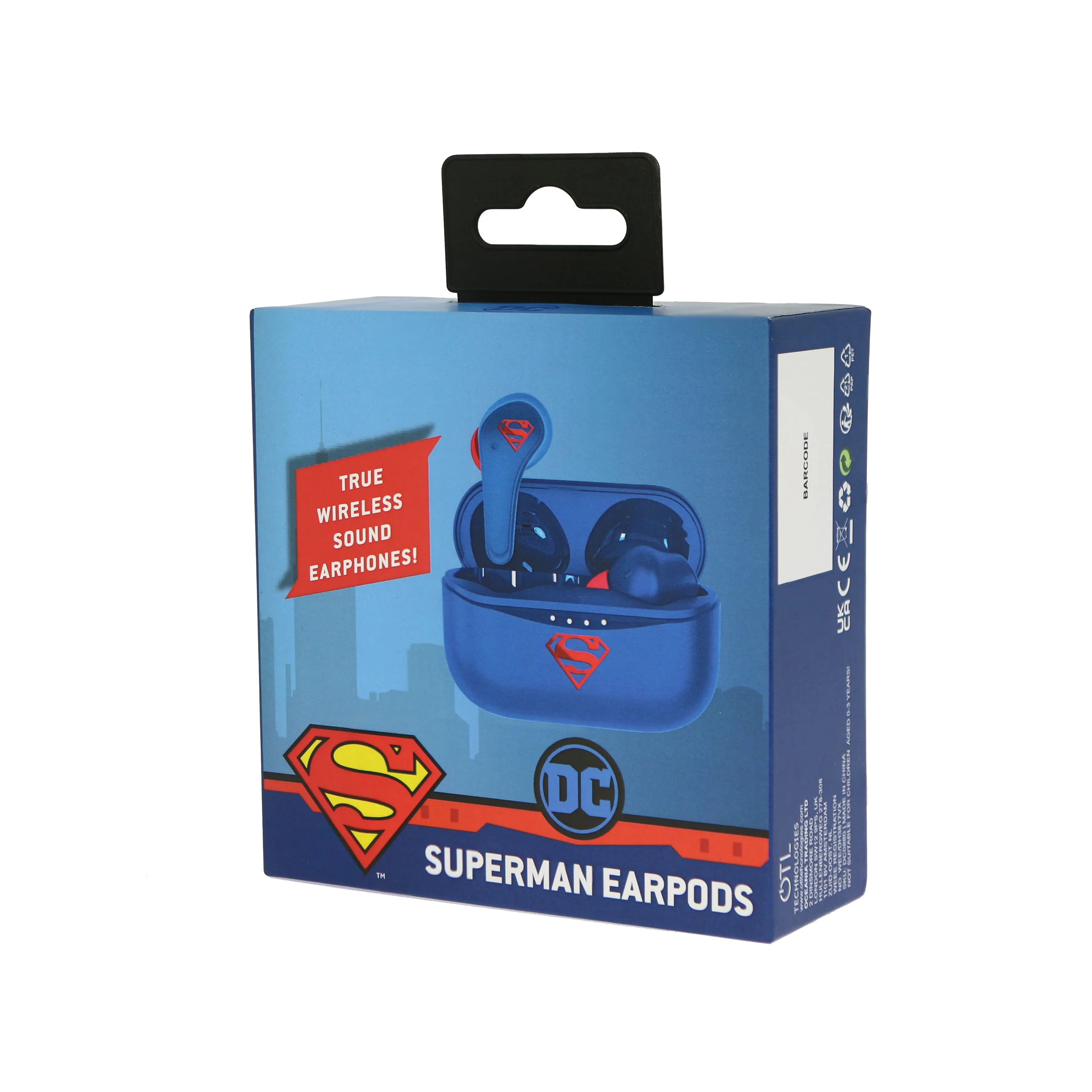 OTL DC Comics Superman TWS In-Ear Wireless Earbuds - Blue | DC0880