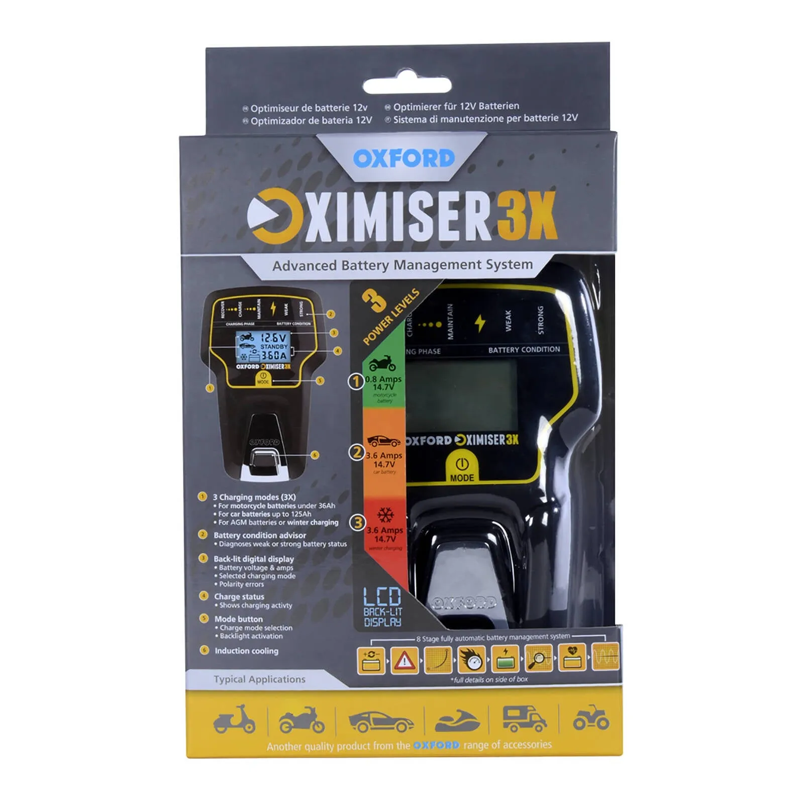 Oxford Oximiser 3X Battery Management System Charger