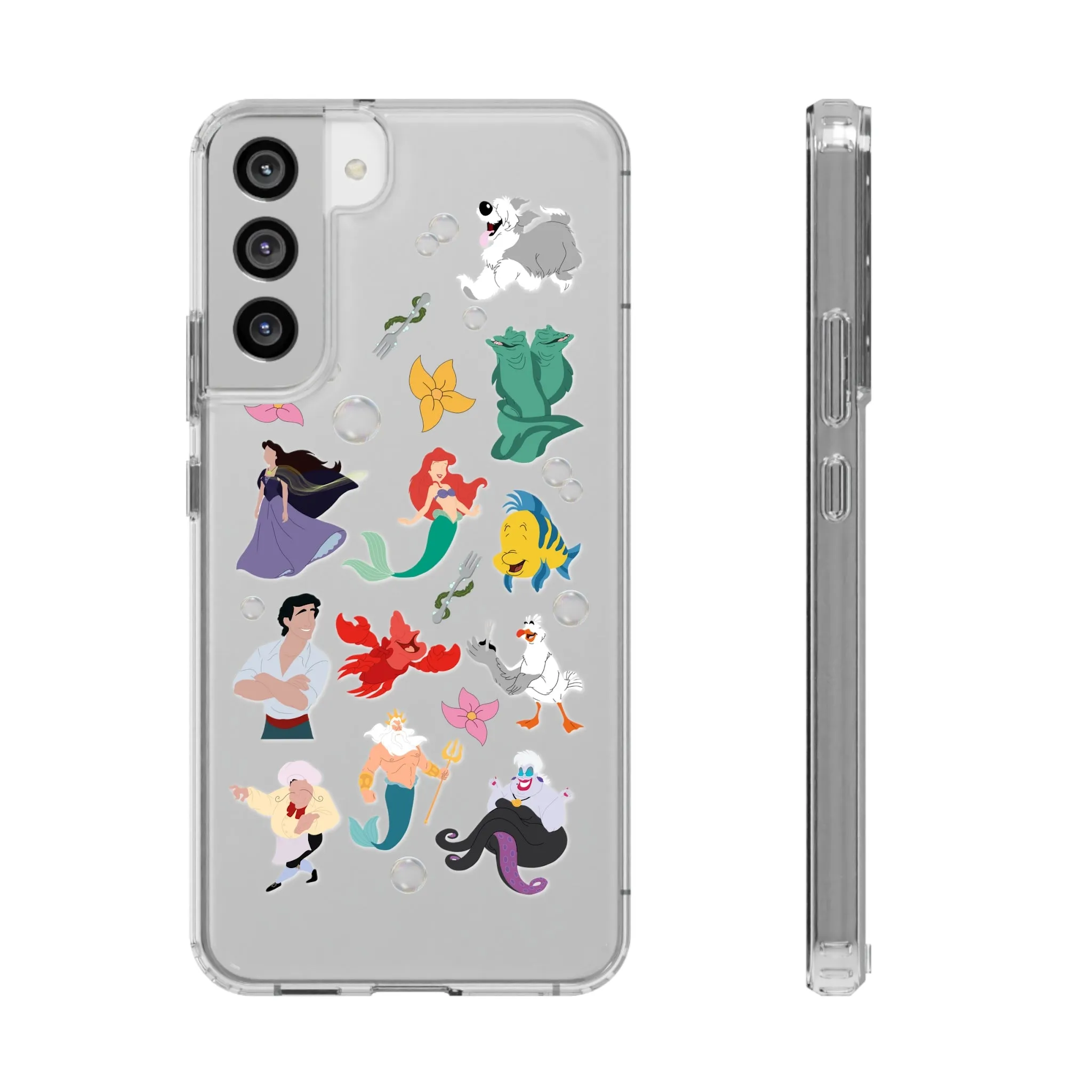 Part Of Your World Mermaid Clear Phone Case! Inspired Hand drawn Unique Gift Disneyland World Kingdom