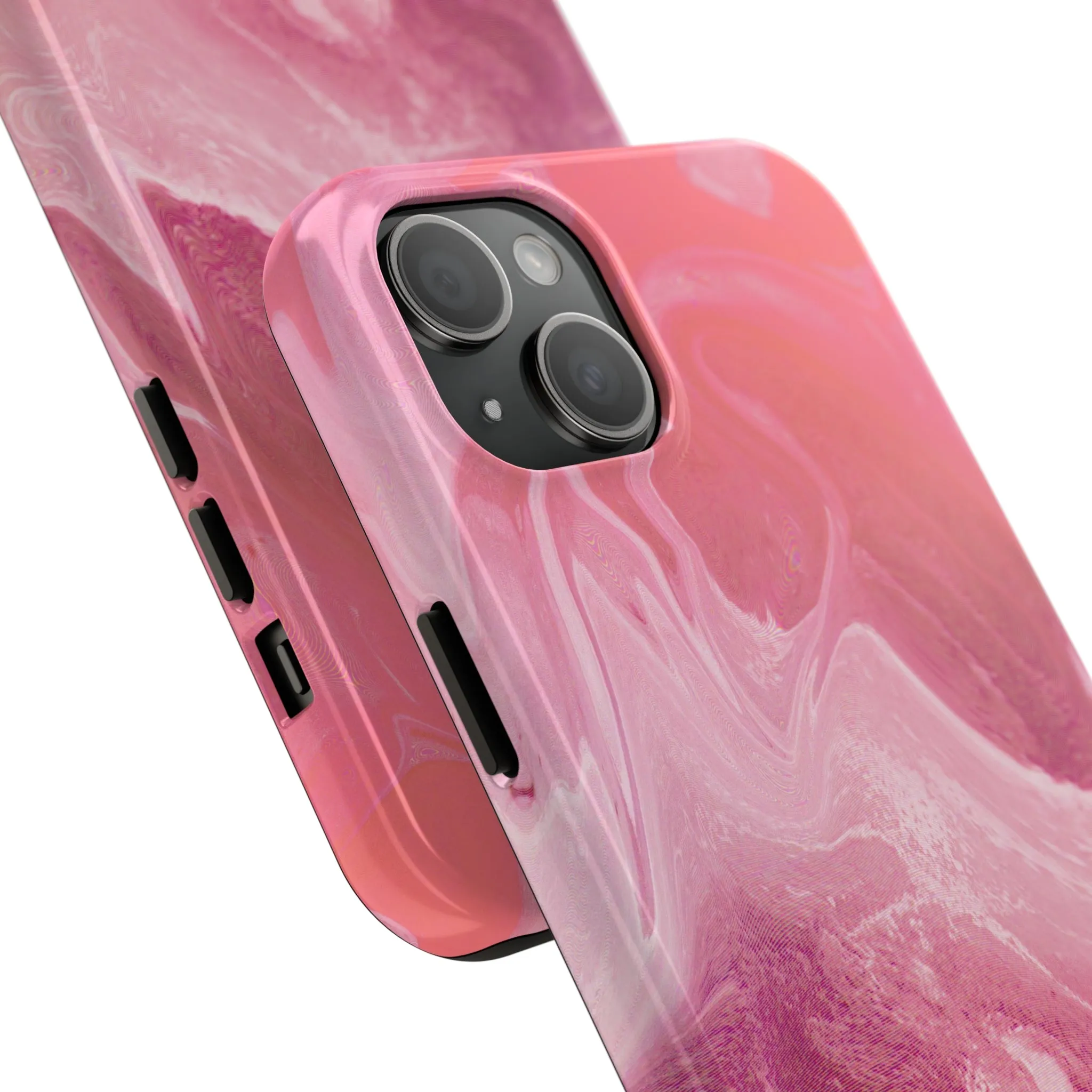 Pink Marble Design Tough Phone Case compatible with a large variety of iphone models, Gift, Phone Case