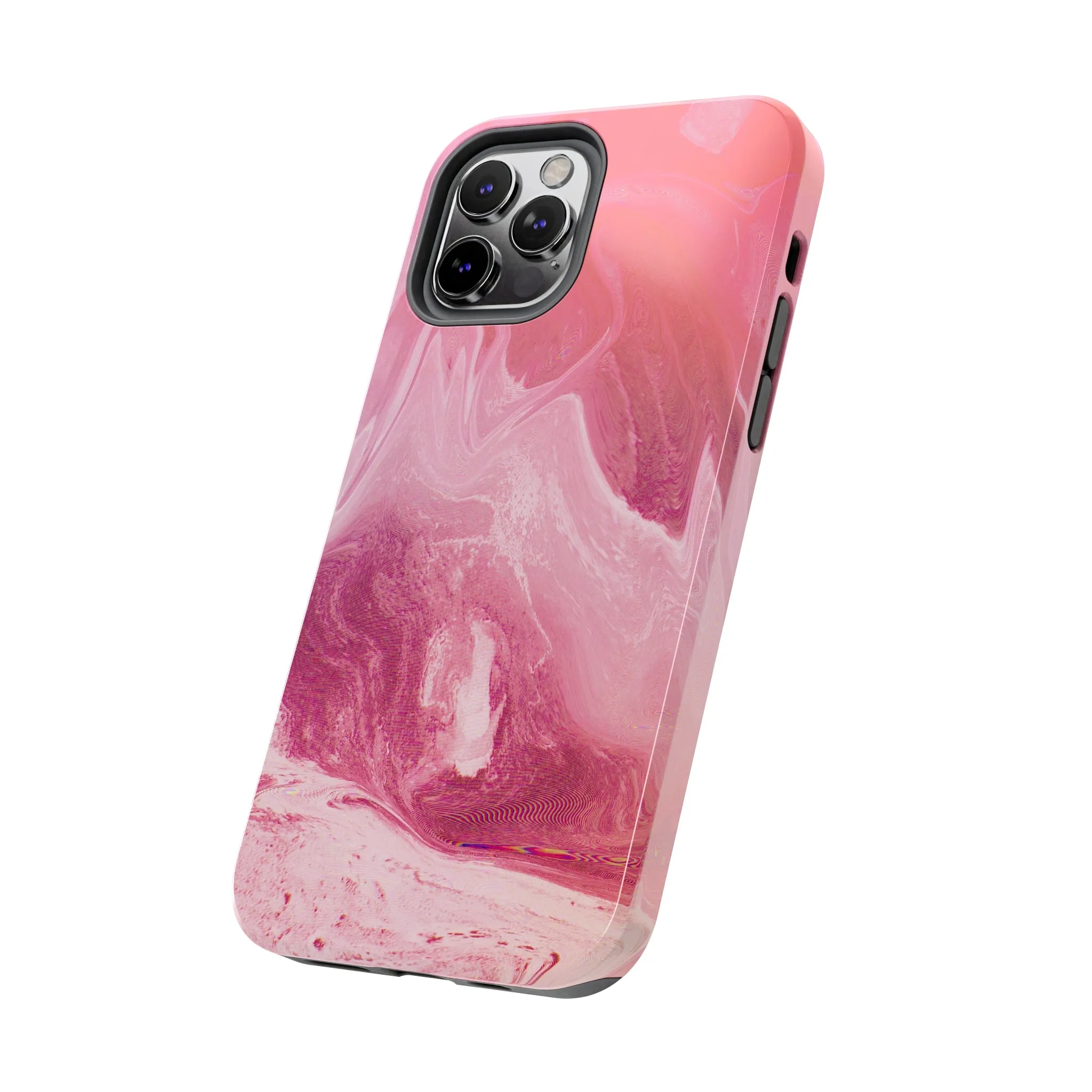 Pink Marble Design Tough Phone Case compatible with a large variety of iphone models, Gift, Phone Case