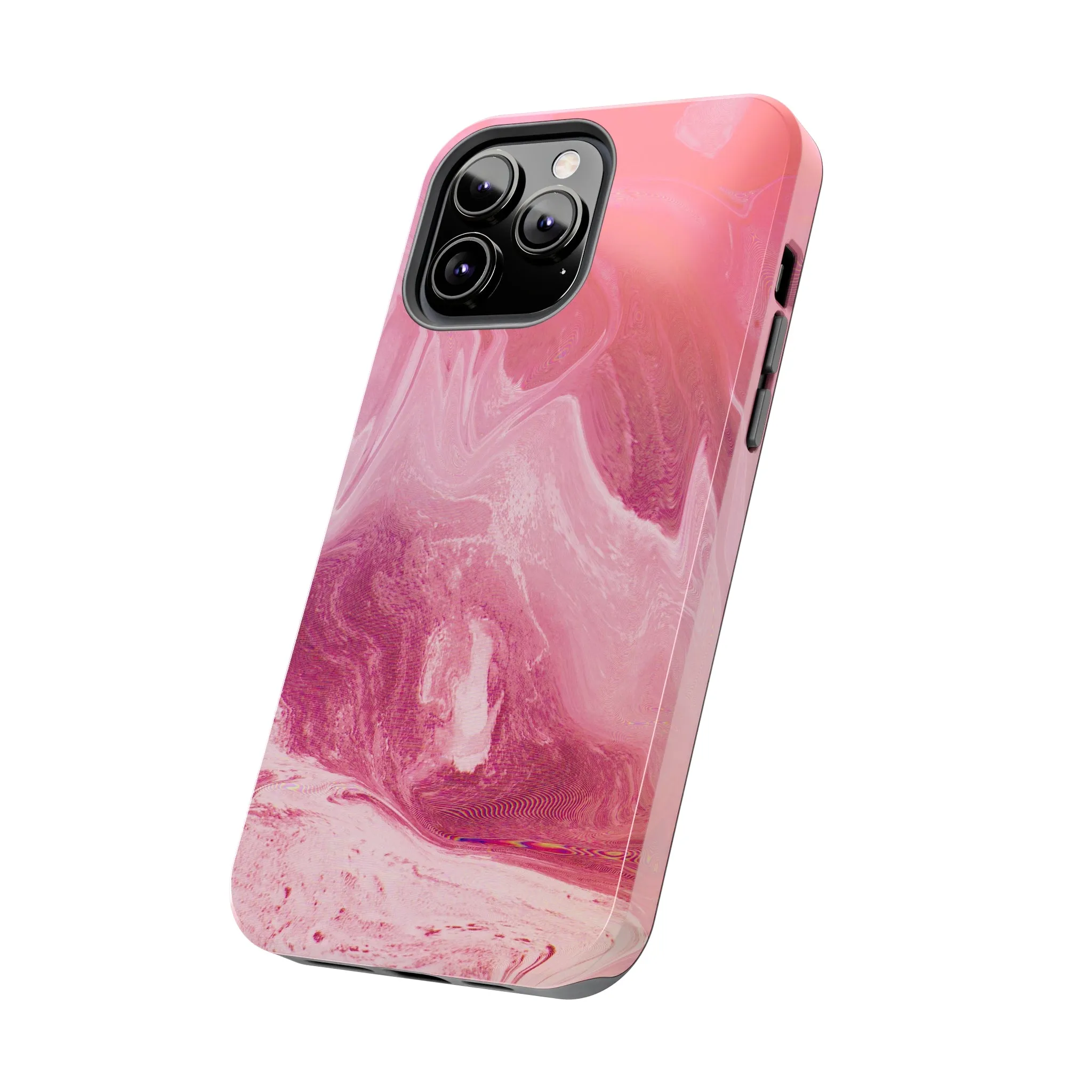 Pink Marble Design Tough Phone Case compatible with a large variety of iphone models, Gift, Phone Case