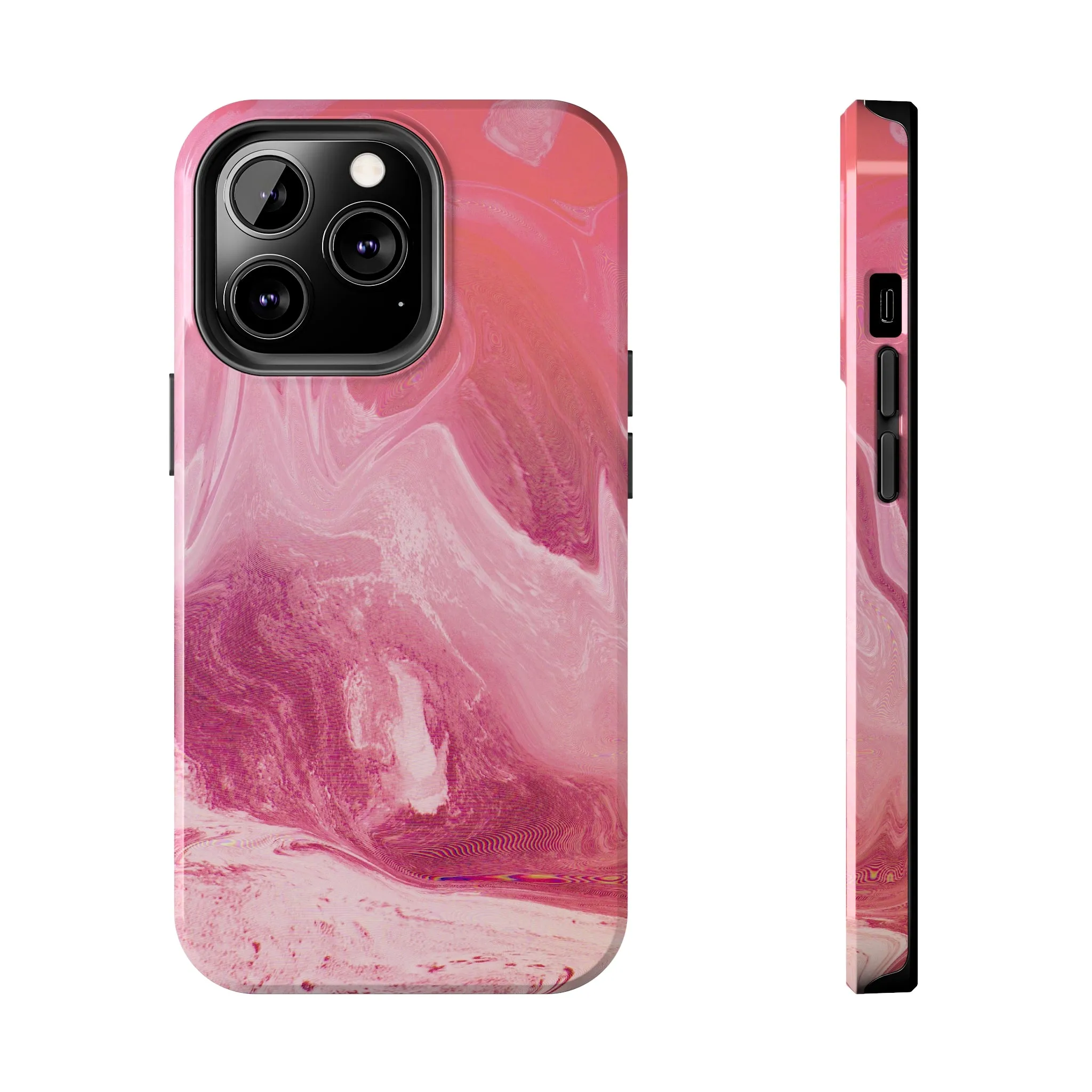 Pink Marble Design Tough Phone Case compatible with a large variety of iphone models, Gift, Phone Case