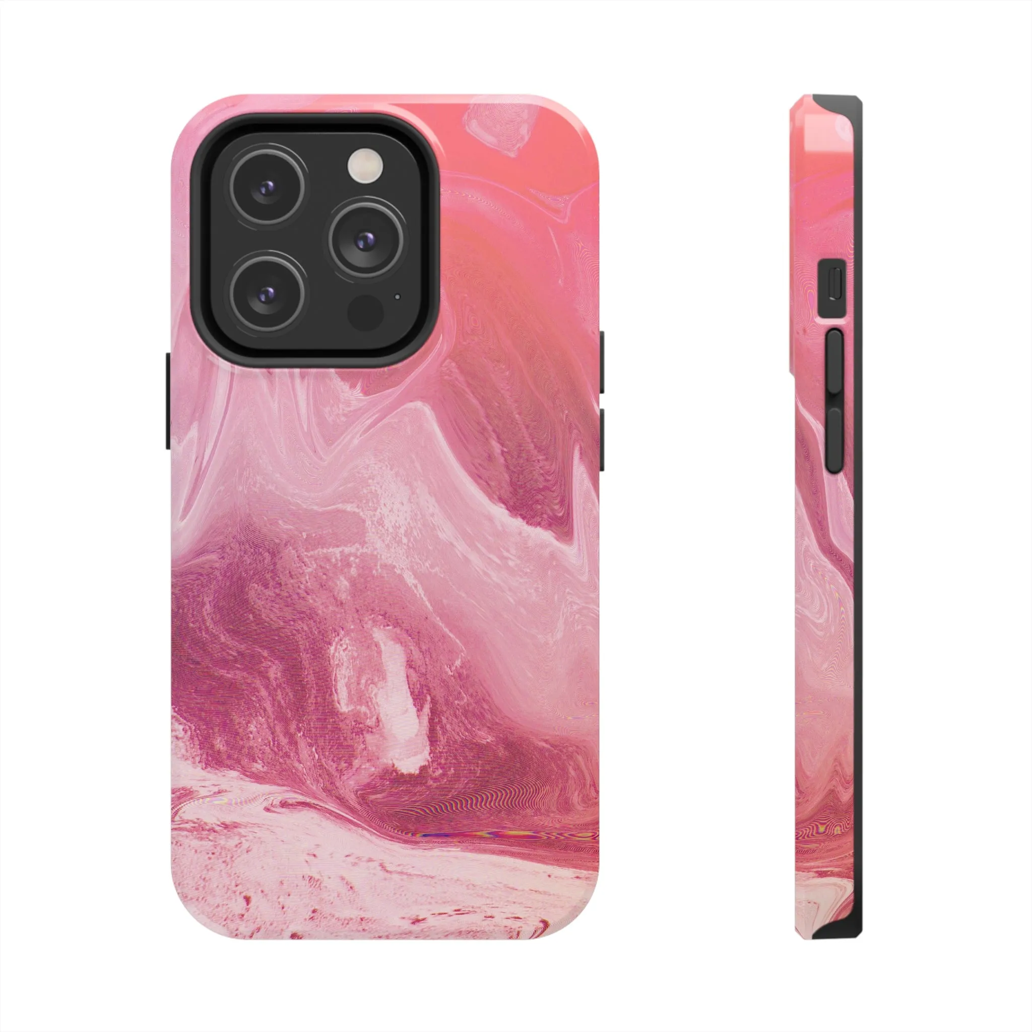 Pink Marble Design Tough Phone Case compatible with a large variety of iphone models, Gift, Phone Case