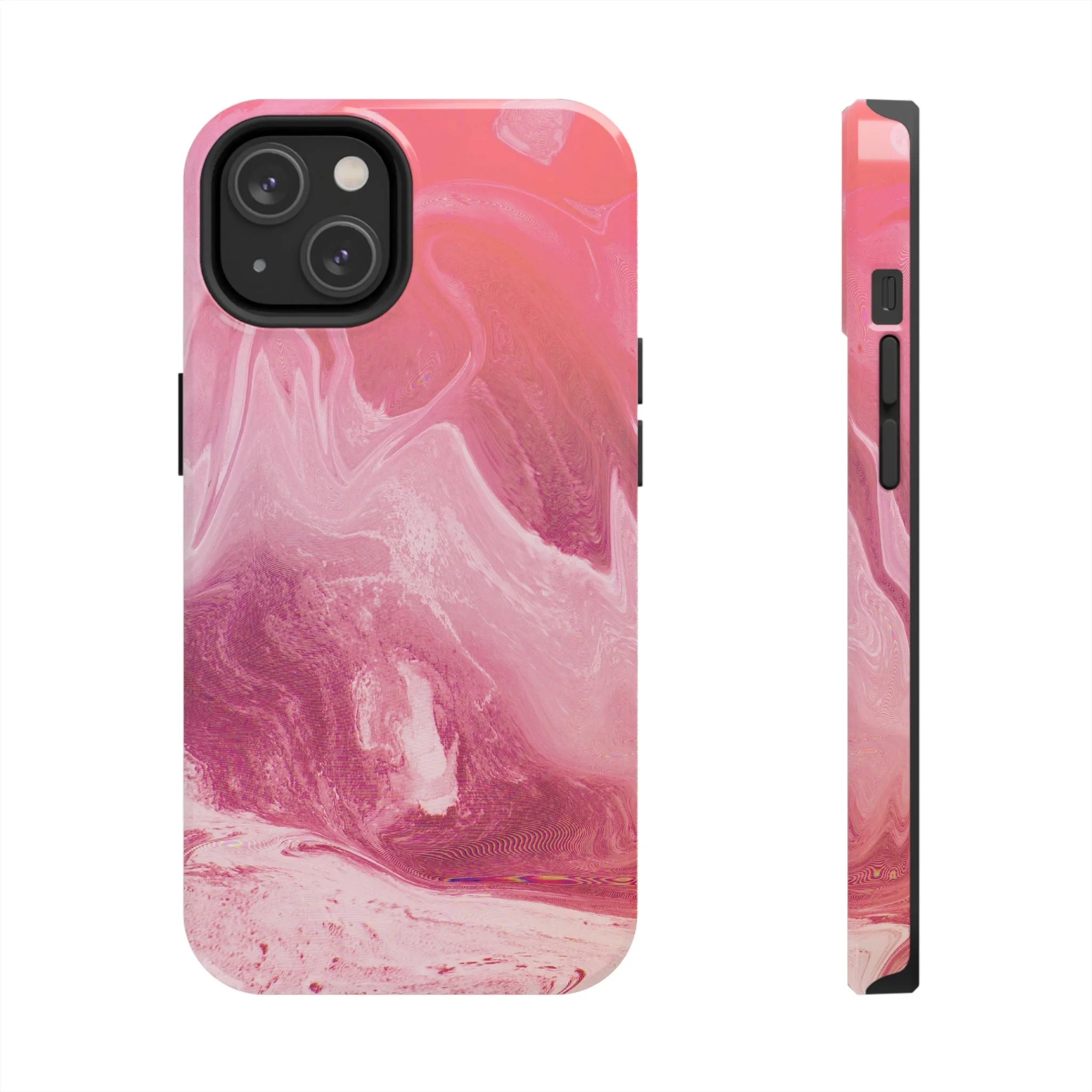 Pink Marble Design Tough Phone Case compatible with a large variety of iphone models, Gift, Phone Case