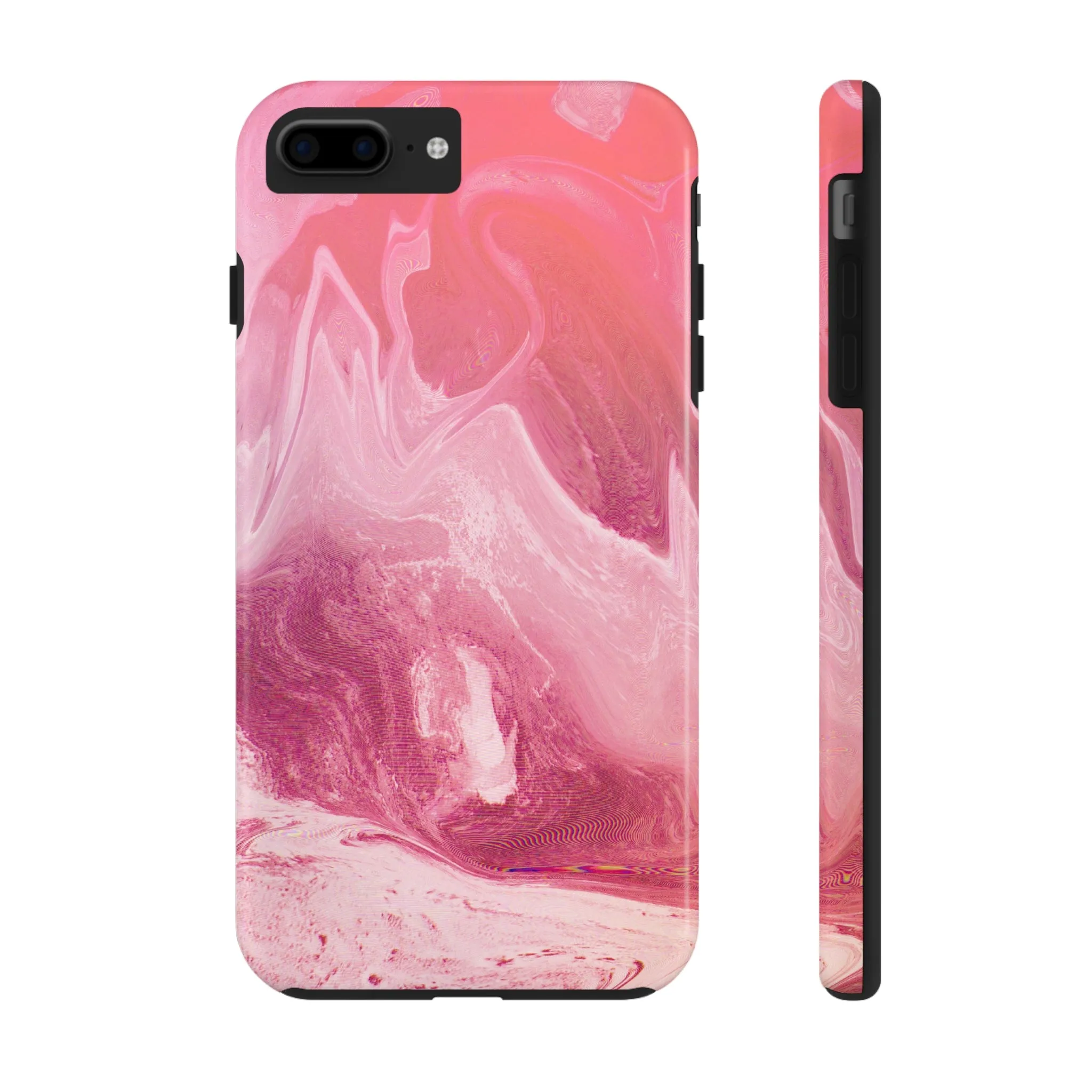 Pink Marble Design Tough Phone Case compatible with a large variety of iphone models, Gift, Phone Case