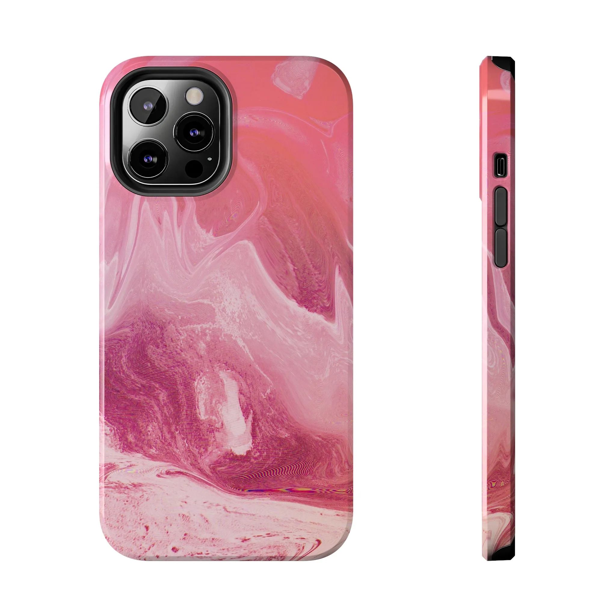 Pink Marble Design Tough Phone Case compatible with a large variety of iphone models, Gift, Phone Case