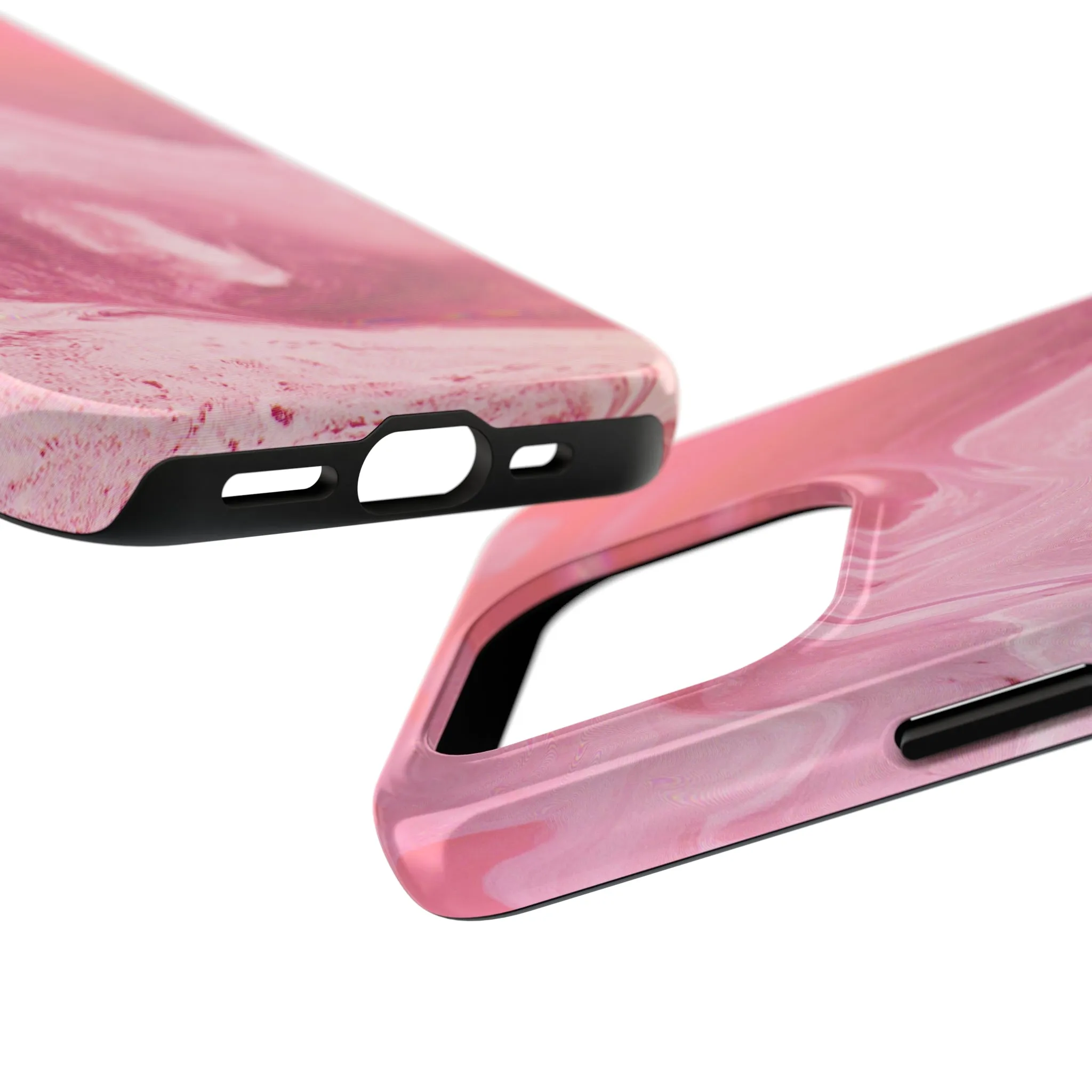 Pink Marble Design Tough Phone Case compatible with a large variety of iphone models, Gift, Phone Case