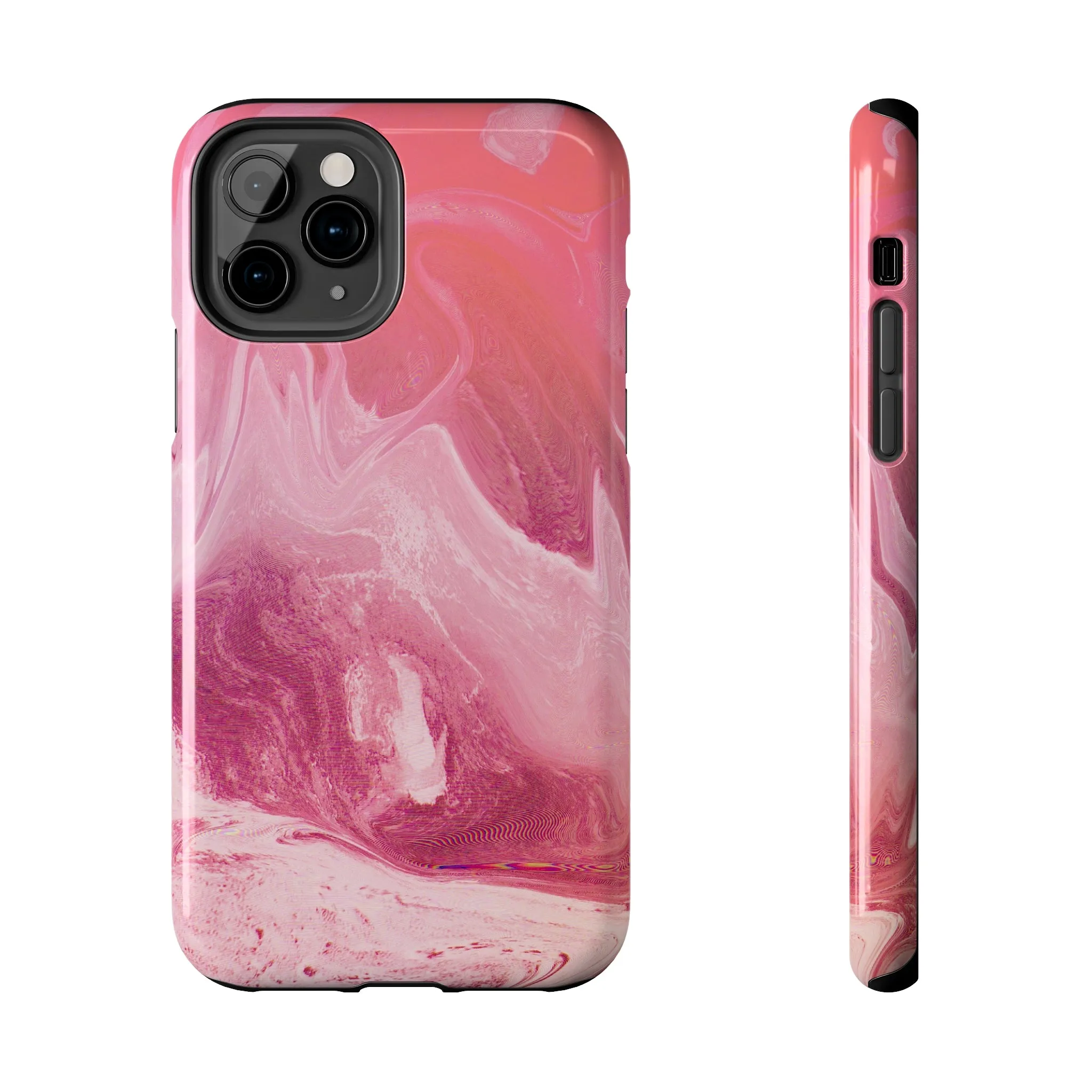 Pink Marble Design Tough Phone Case compatible with a large variety of iphone models, Gift, Phone Case