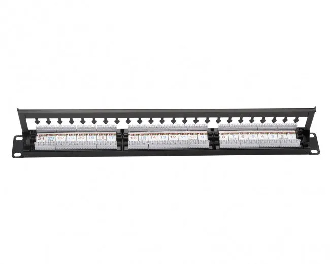 Platinum Tools 661-24C6 24 Port Cat6 Non-Shielded Patch Panel