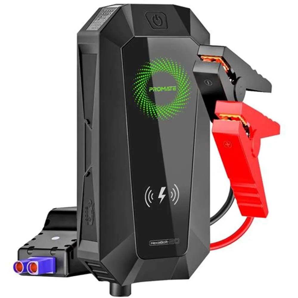 Promate HEXABOLT-20 Jump Starter Power Bank 19000mAh