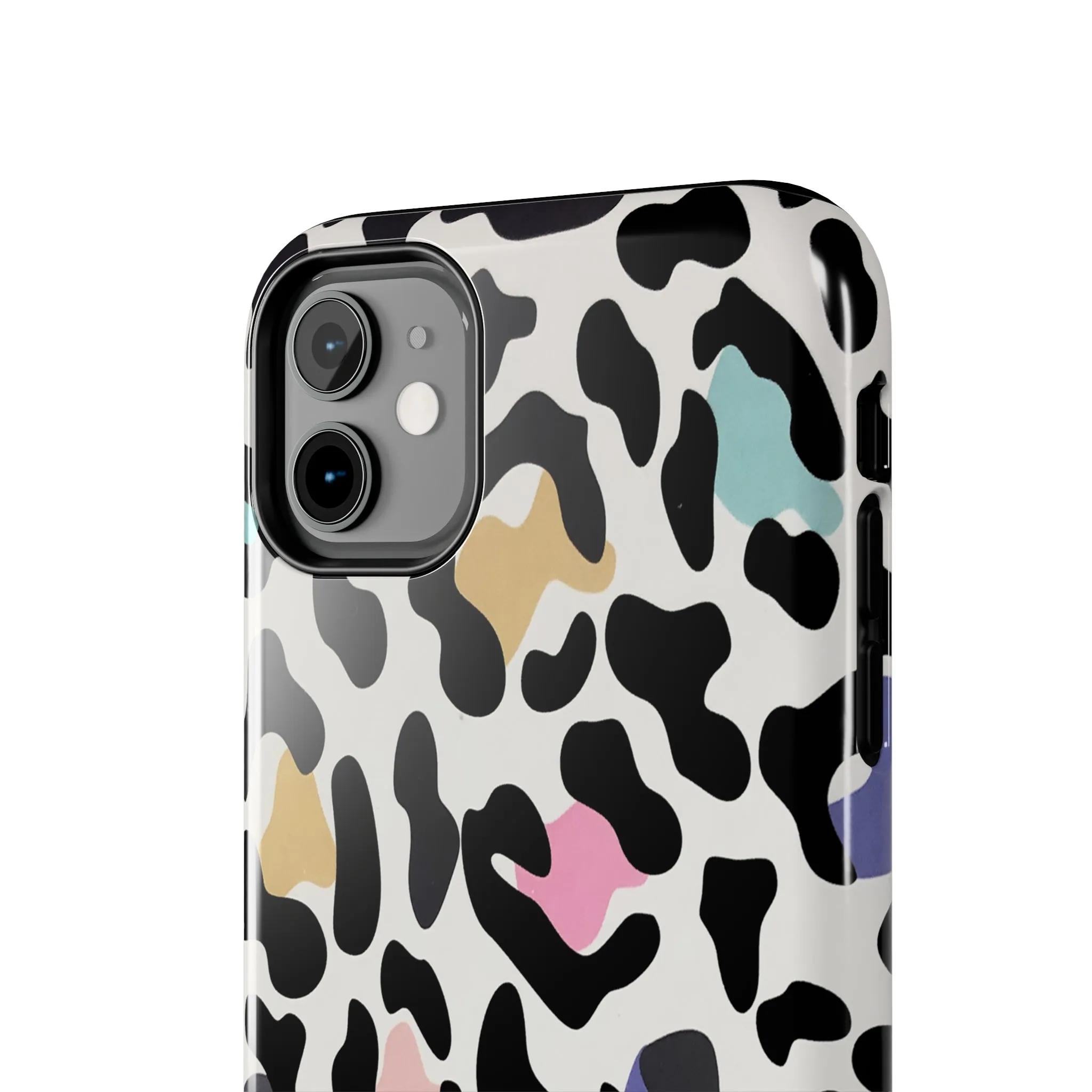 Rainbow Leopard Print design Tough Phone Case compatible with a large variety of iPhone models, Birthday Gift, Phone Case