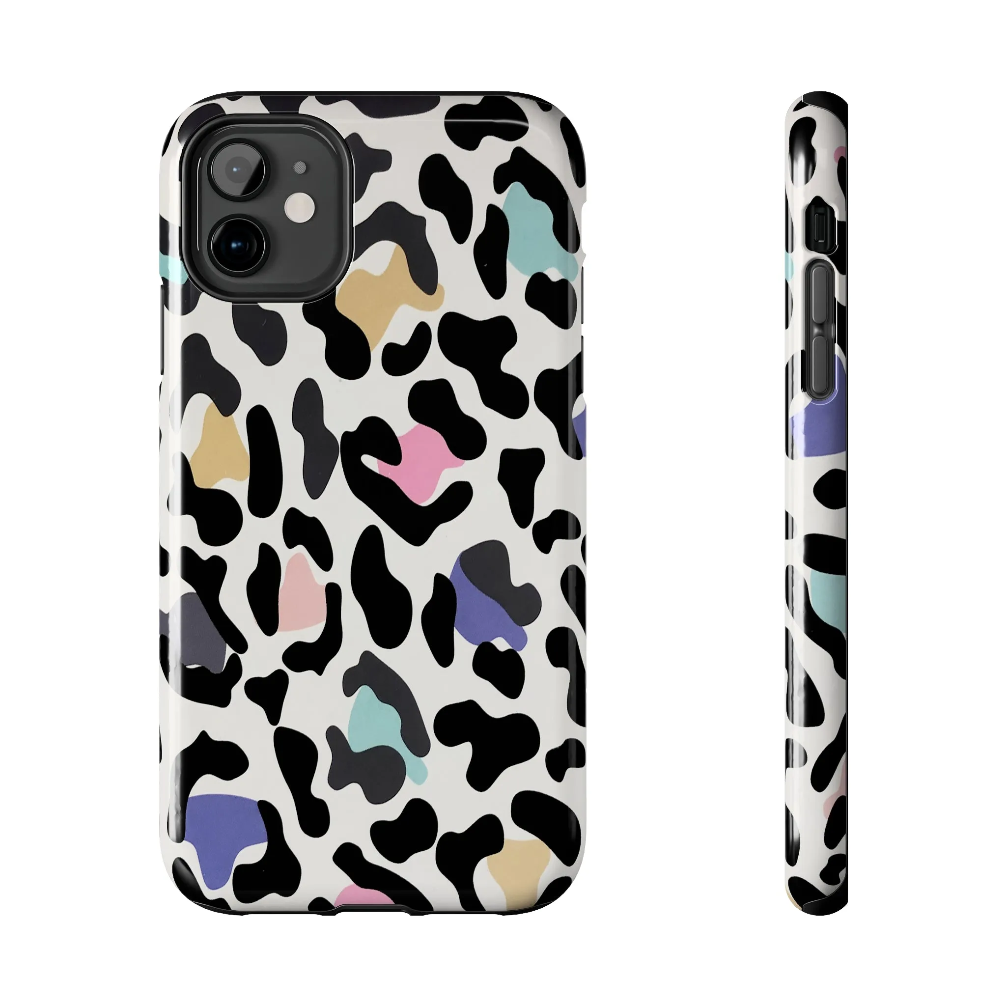 Rainbow Leopard Print design Tough Phone Case compatible with a large variety of iPhone models, Birthday Gift, Phone Case