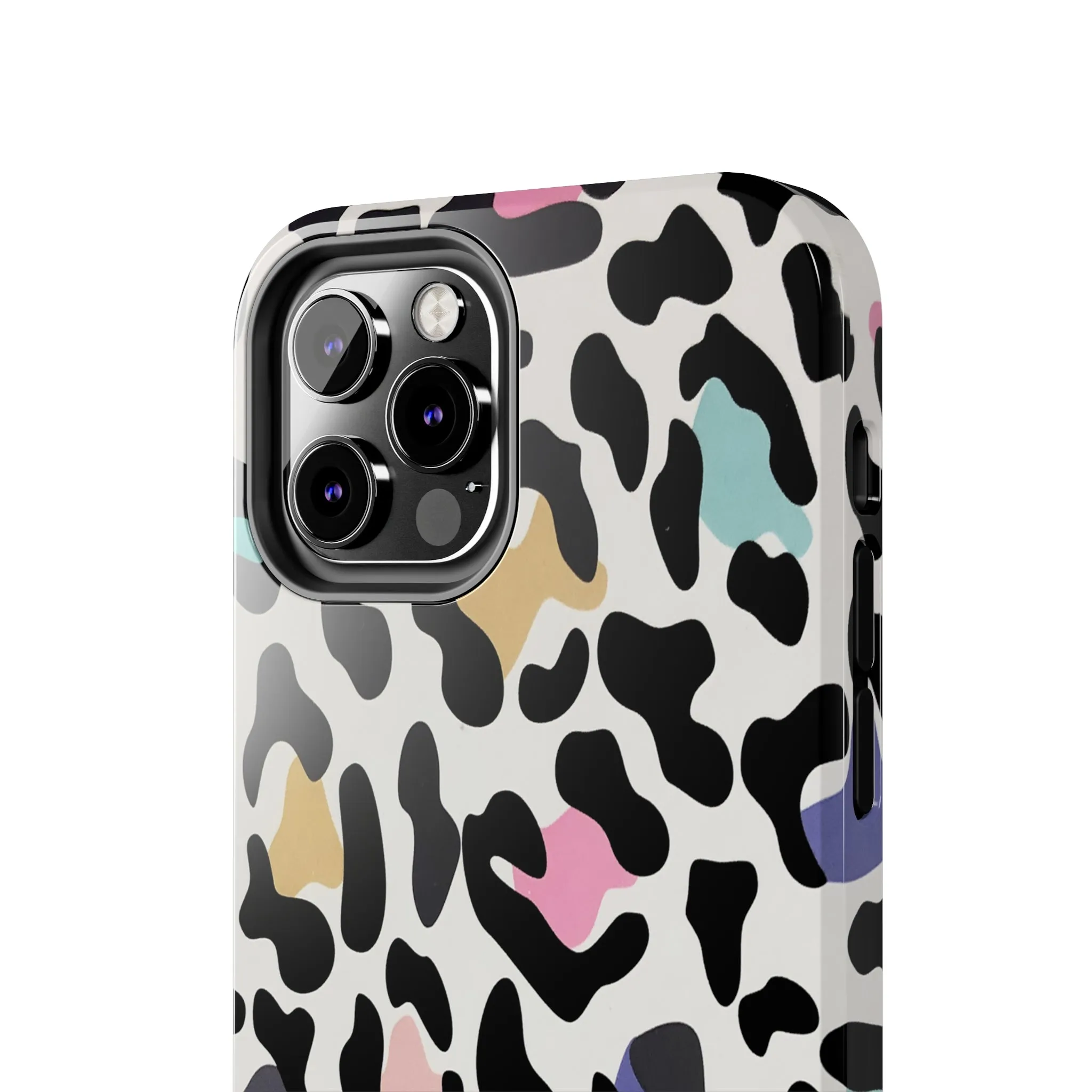 Rainbow Leopard Print design Tough Phone Case compatible with a large variety of iPhone models, Birthday Gift, Phone Case