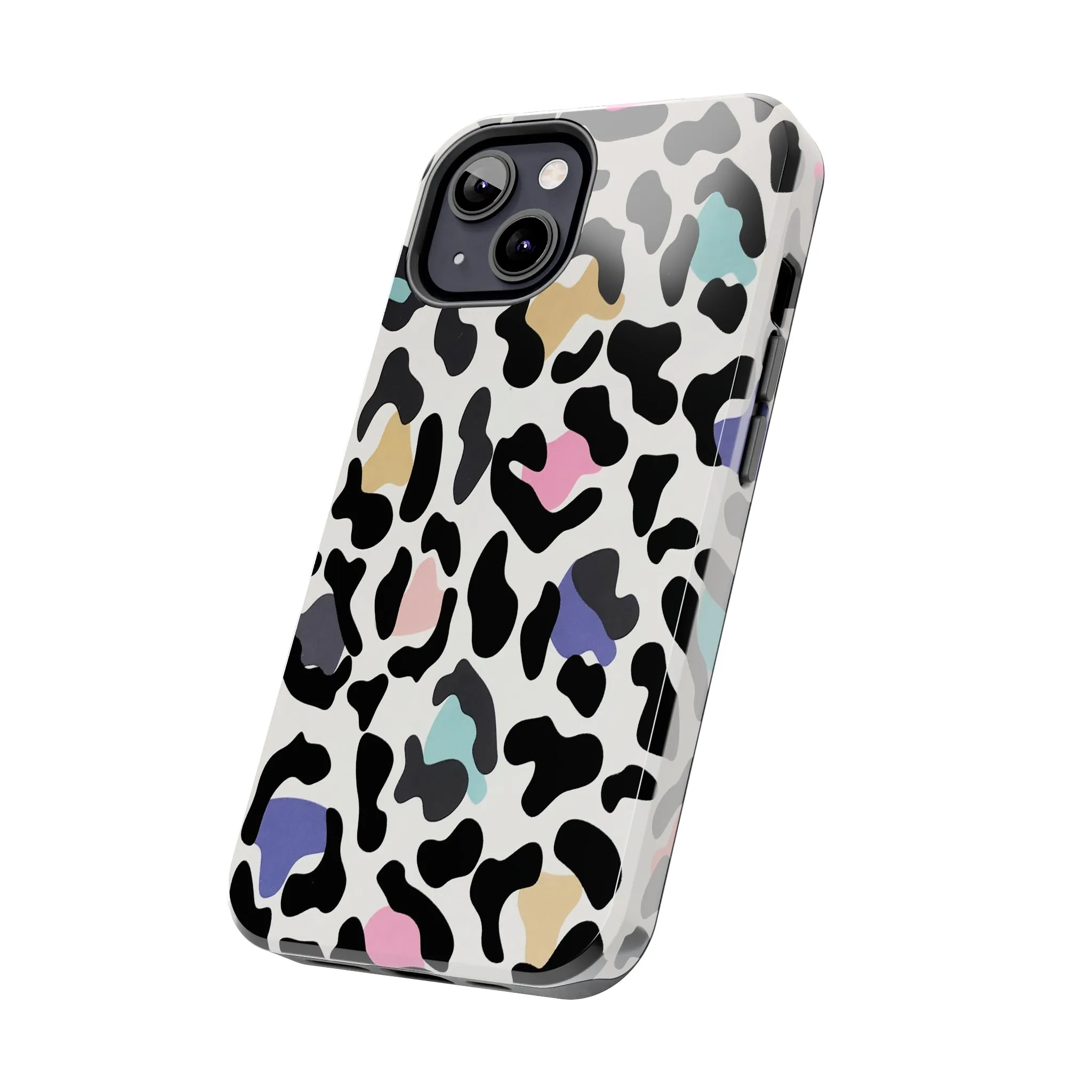 Rainbow Leopard Print design Tough Phone Case compatible with a large variety of iPhone models, Birthday Gift, Phone Case