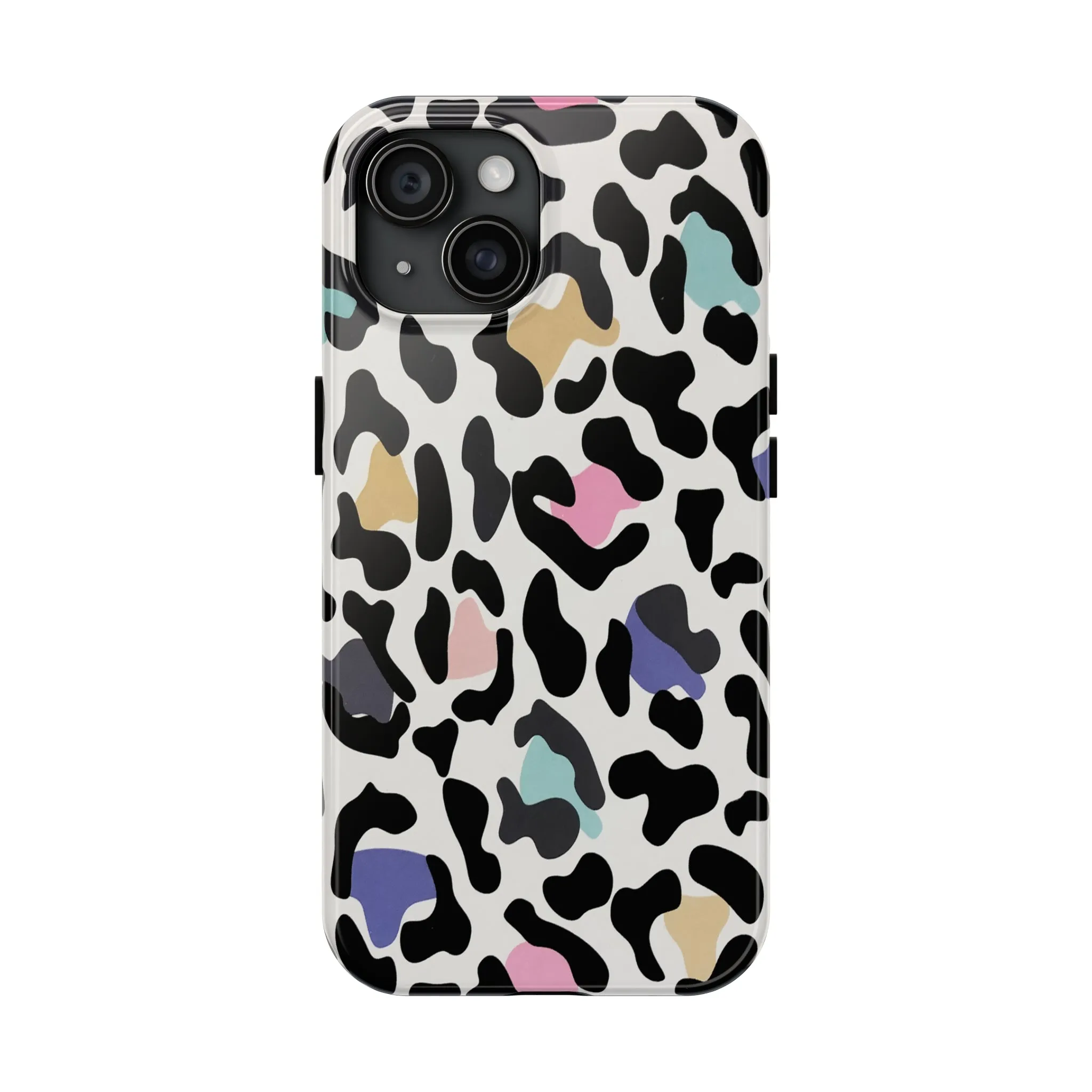 Rainbow Leopard Print design Tough Phone Case compatible with a large variety of iPhone models, Birthday Gift, Phone Case