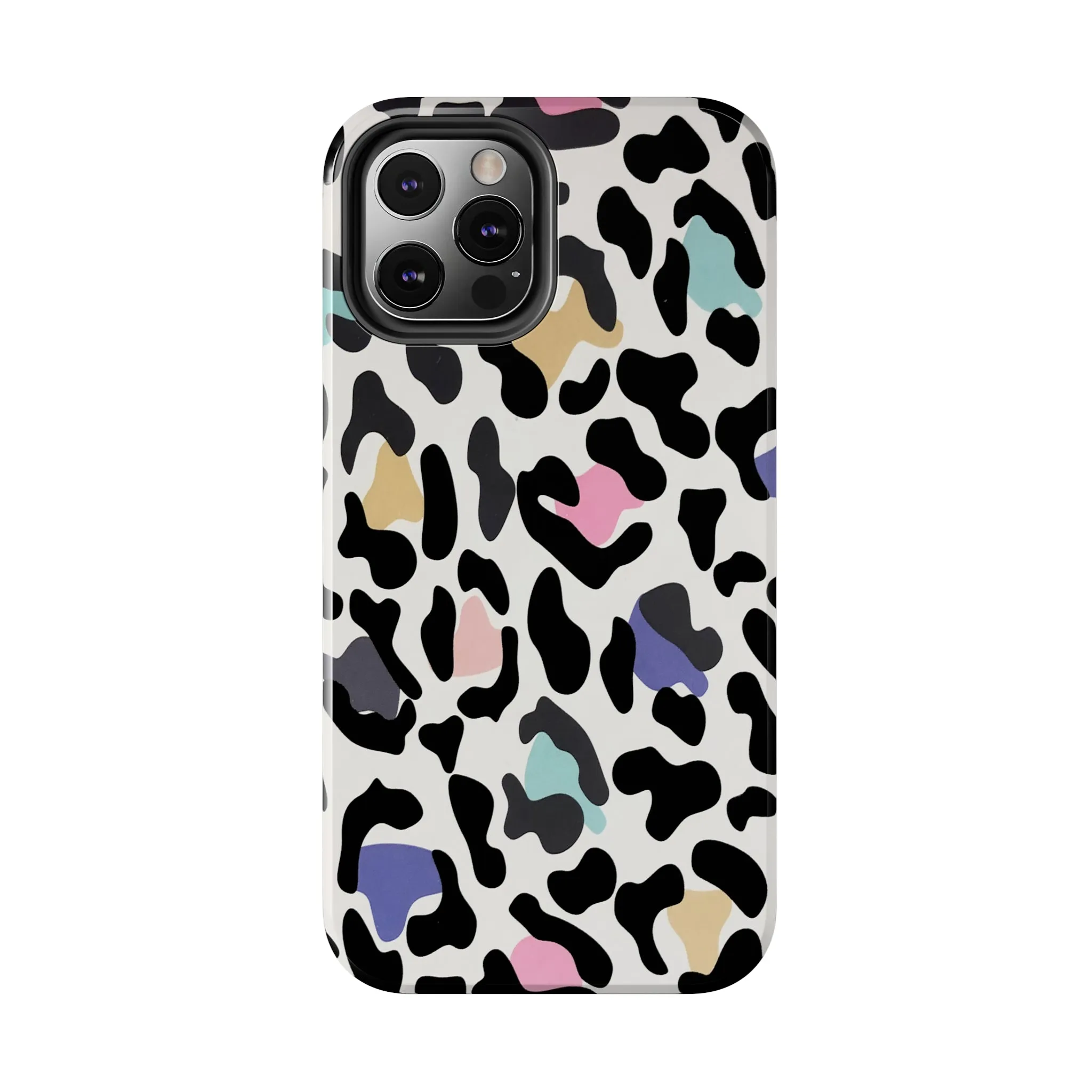 Rainbow Leopard Print design Tough Phone Case compatible with a large variety of iPhone models, Birthday Gift, Phone Case