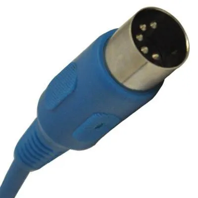 SAMIDIBlue1 - Blue MIDI Cable - 1 Foot