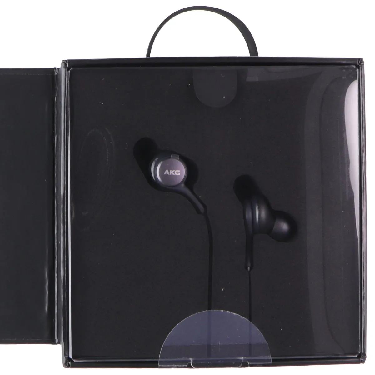 Samsung Wired (3.5mm) Earbud Headphones Powered by AKG w/Carrying Case - Black