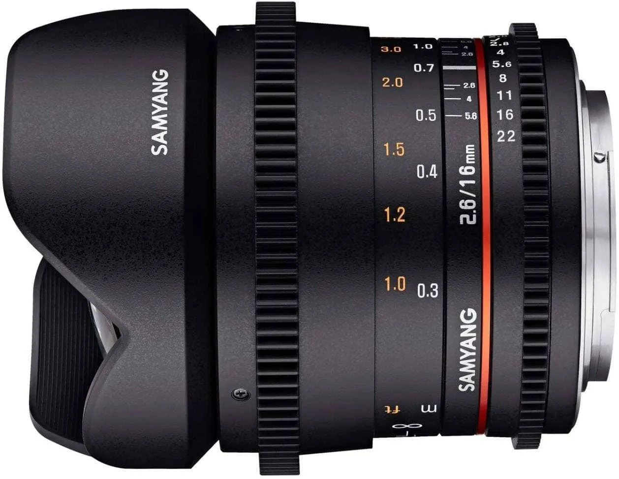 Samyang 16mm T2.6 VDSLR UMC II Nikon Full Frame Video Lens