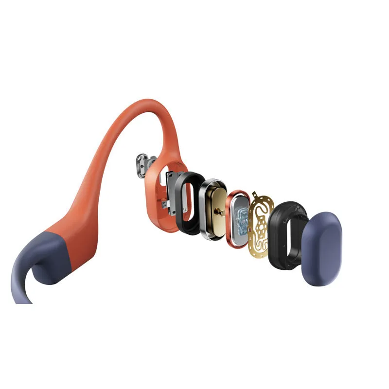 SHOKZ OpenSwim Pro Bone Conduction Wireless Headphones - Red