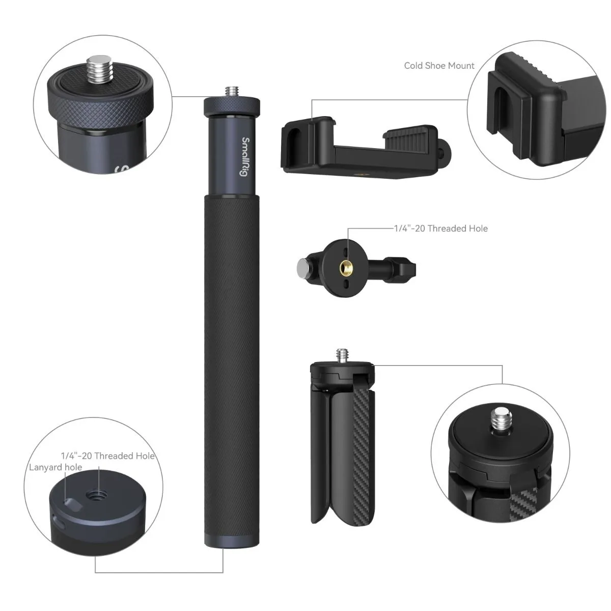 SmallRig Selfie Stick Support for Action Cameras 4758