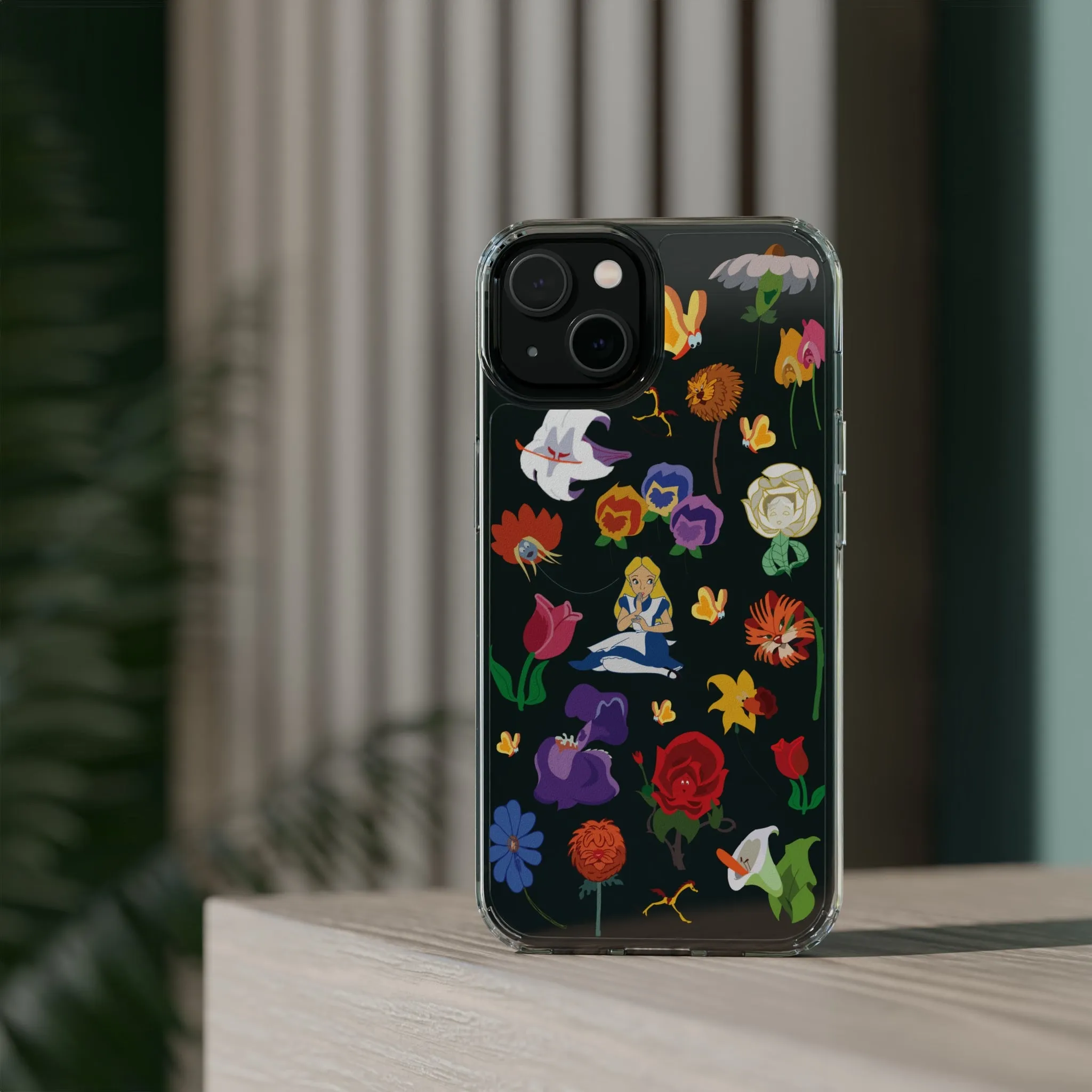 Stems Wonderland Flowers Clear Phone Case! Inspired Hand drawn Unique Gift