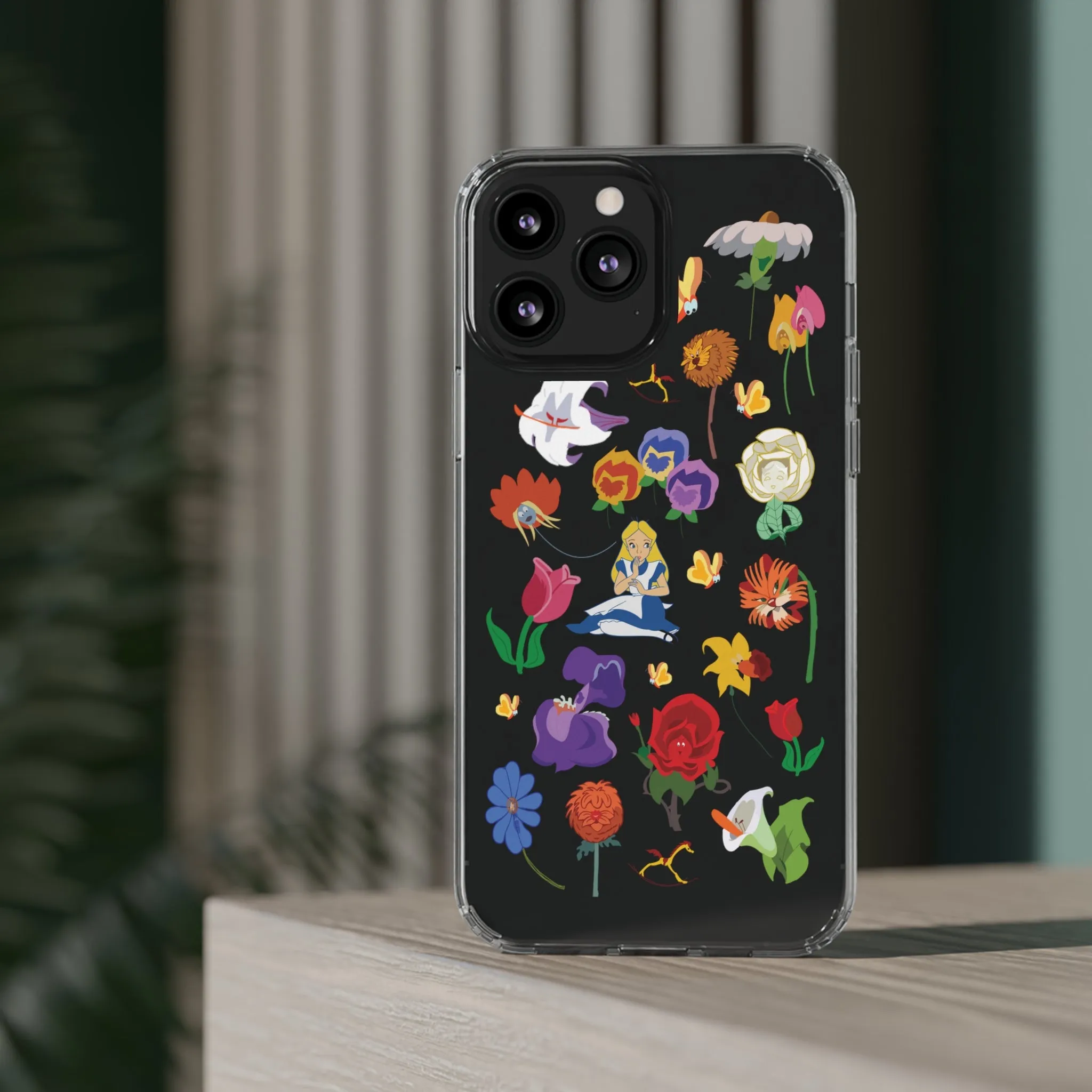 Stems Wonderland Flowers Clear Phone Case! Inspired Hand drawn Unique Gift