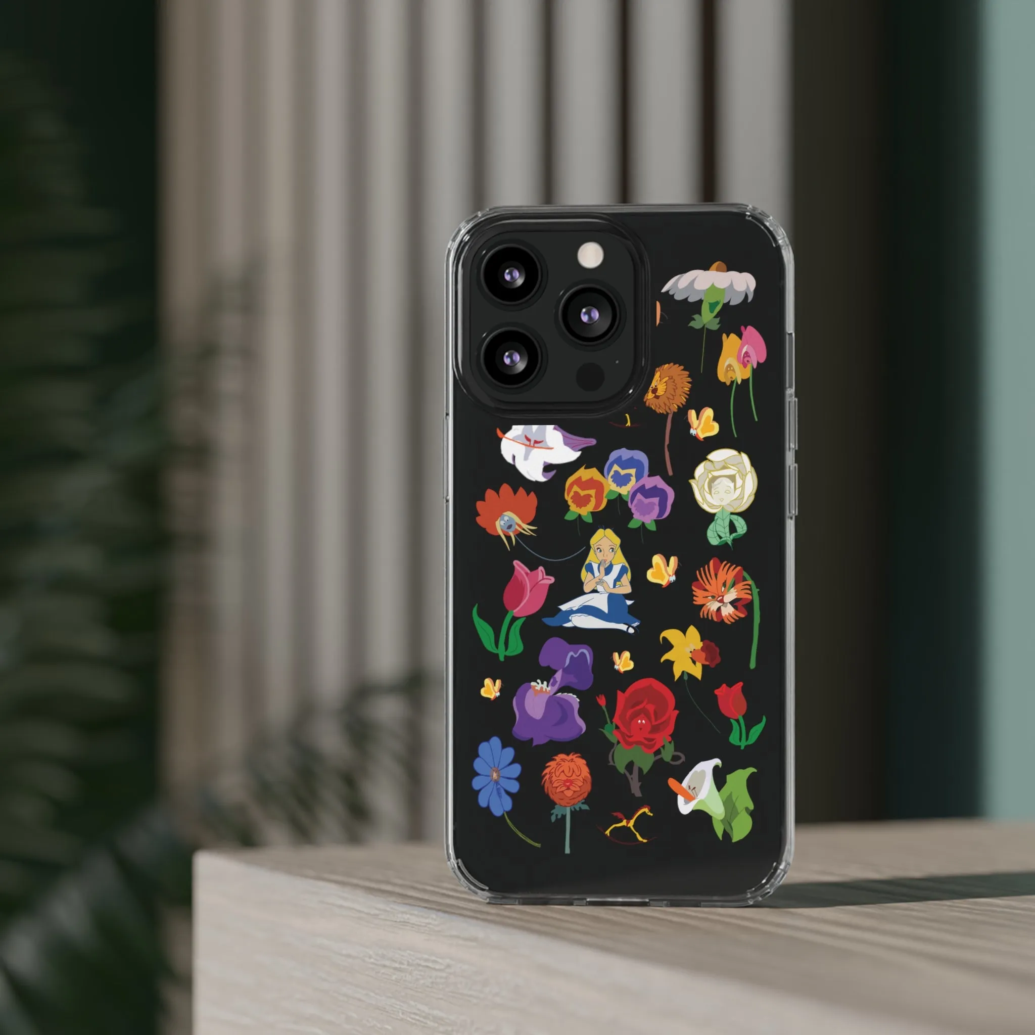 Stems Wonderland Flowers Clear Phone Case! Inspired Hand drawn Unique Gift