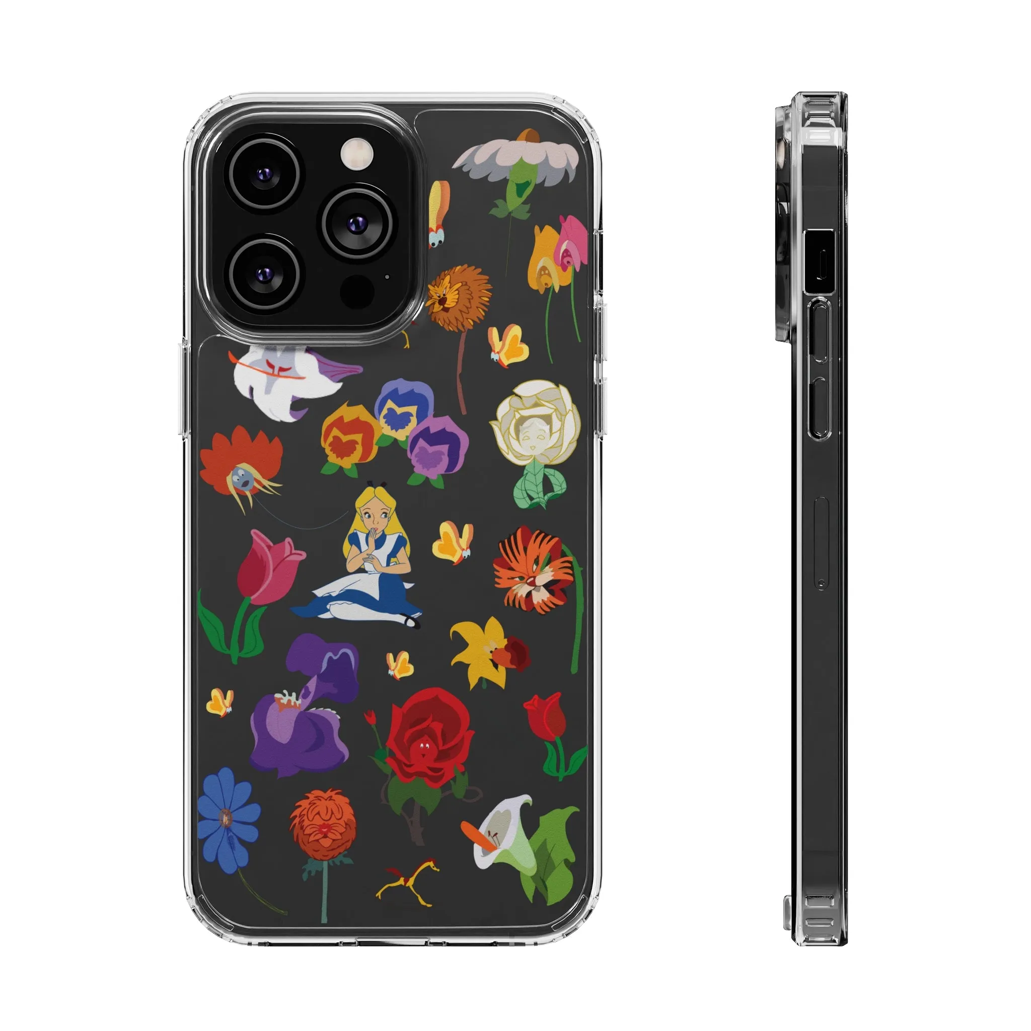 Stems Wonderland Flowers Clear Phone Case! Inspired Hand drawn Unique Gift