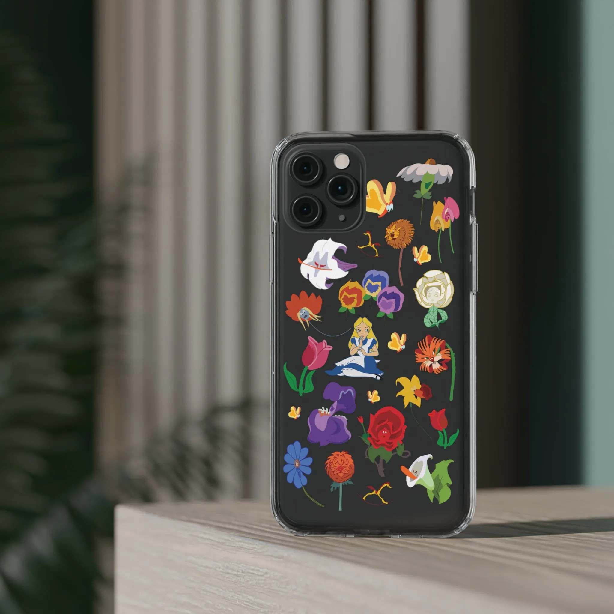 Stems Wonderland Flowers Clear Phone Case! Inspired Hand drawn Unique Gift