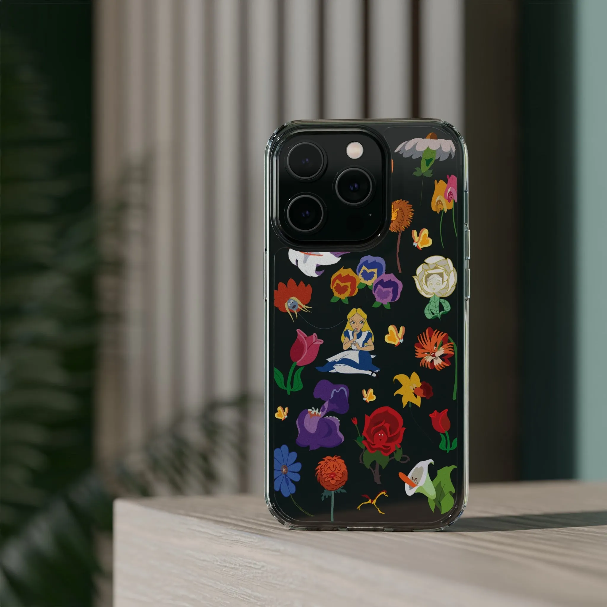 Stems Wonderland Flowers Clear Phone Case! Inspired Hand drawn Unique Gift