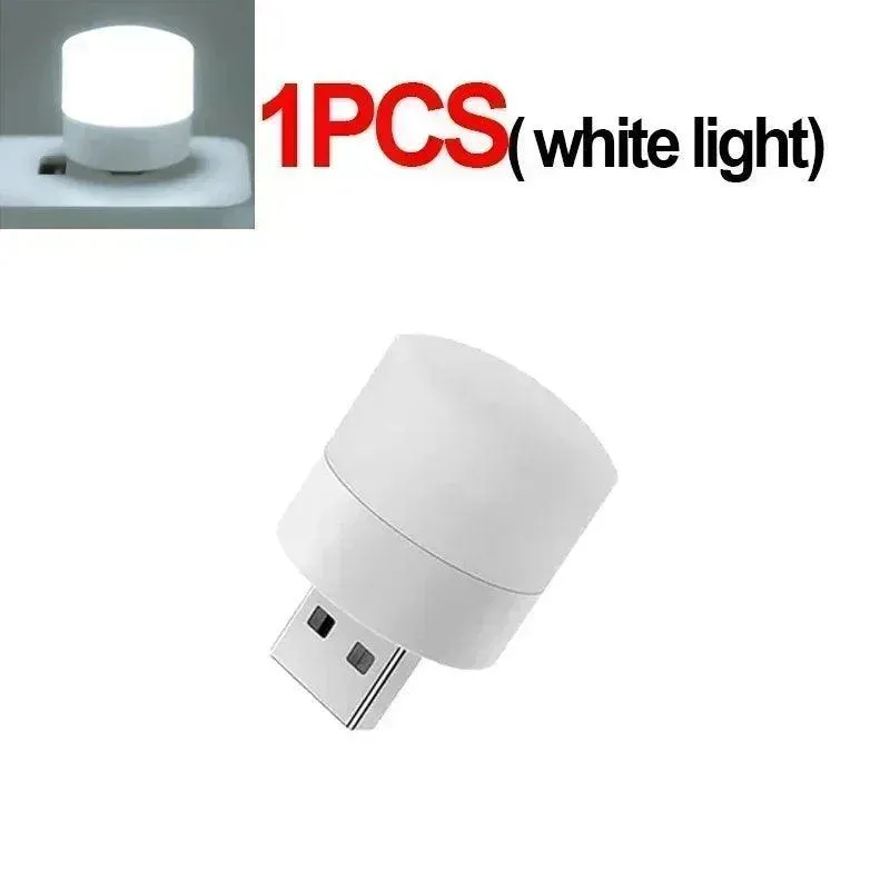 USB Mini Night Light: Illuminating LED Lamp for Eye Protection and Reading