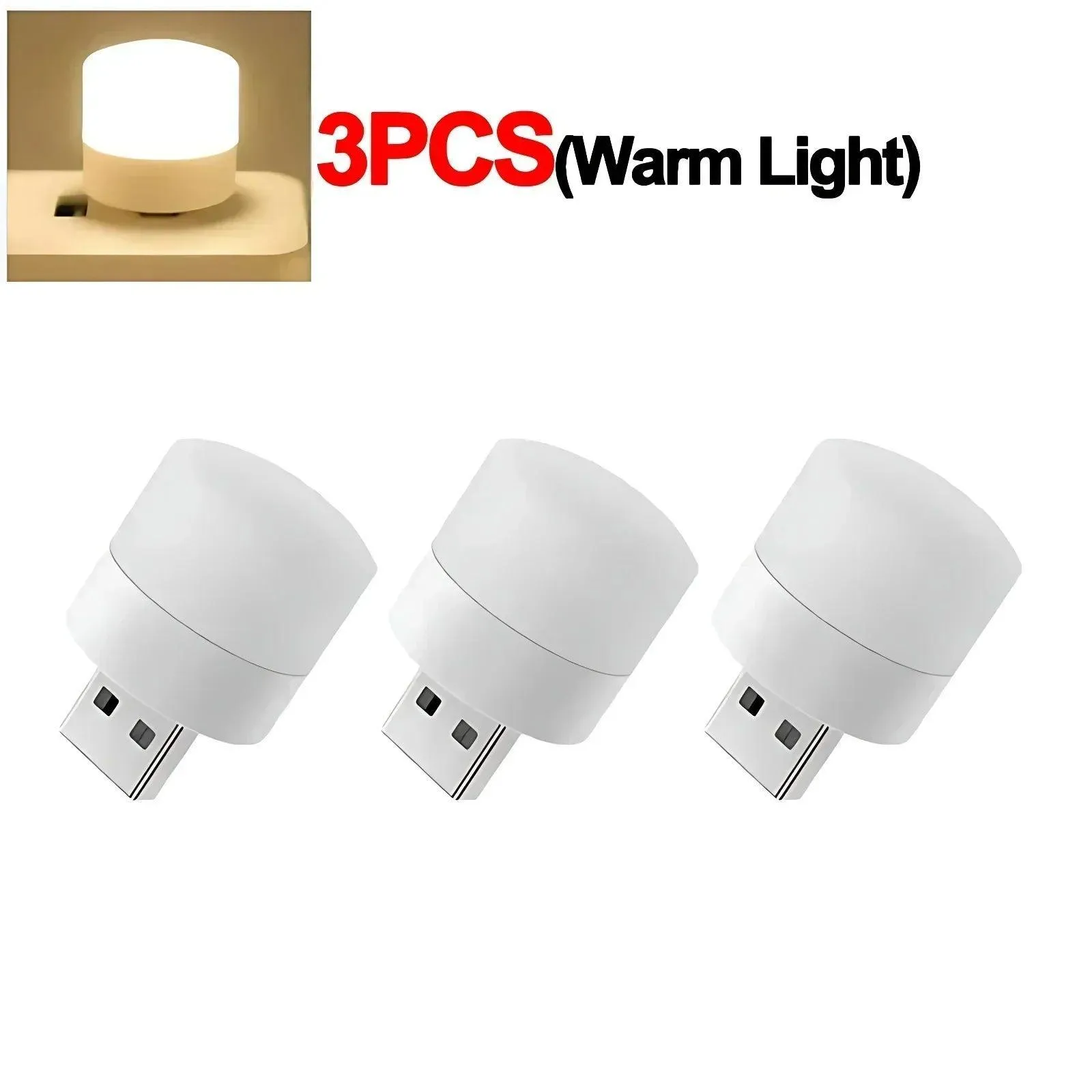 USB Mini Night Light: Illuminating LED Lamp for Eye Protection and Reading