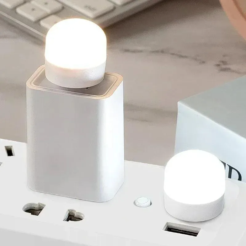 USB Mini Night Light: Illuminating LED Lamp for Eye Protection and Reading