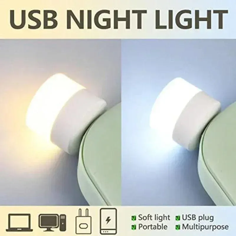 USB Mini Night Light: Illuminating LED Lamp for Eye Protection and Reading