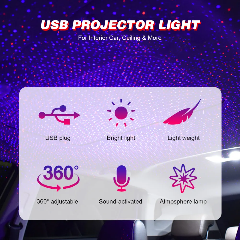 USB Night Light Projector Lamp