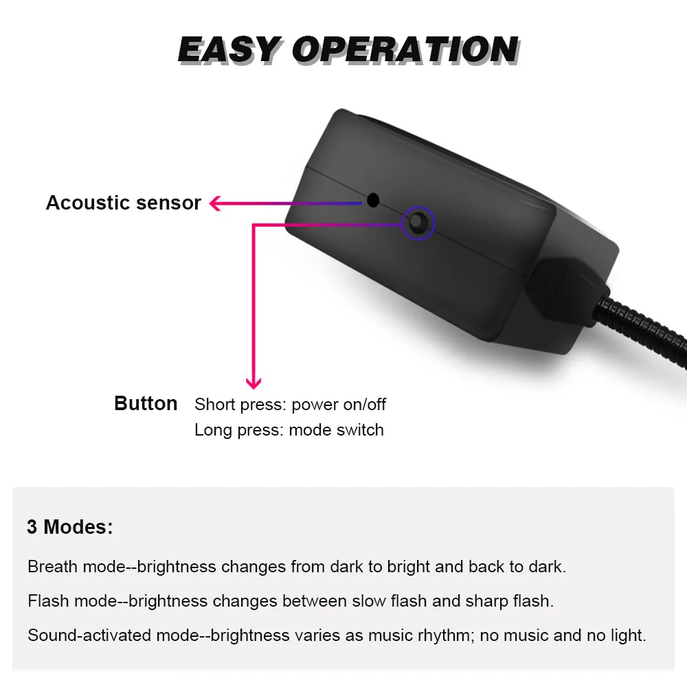 USB Night Light Projector Lamp