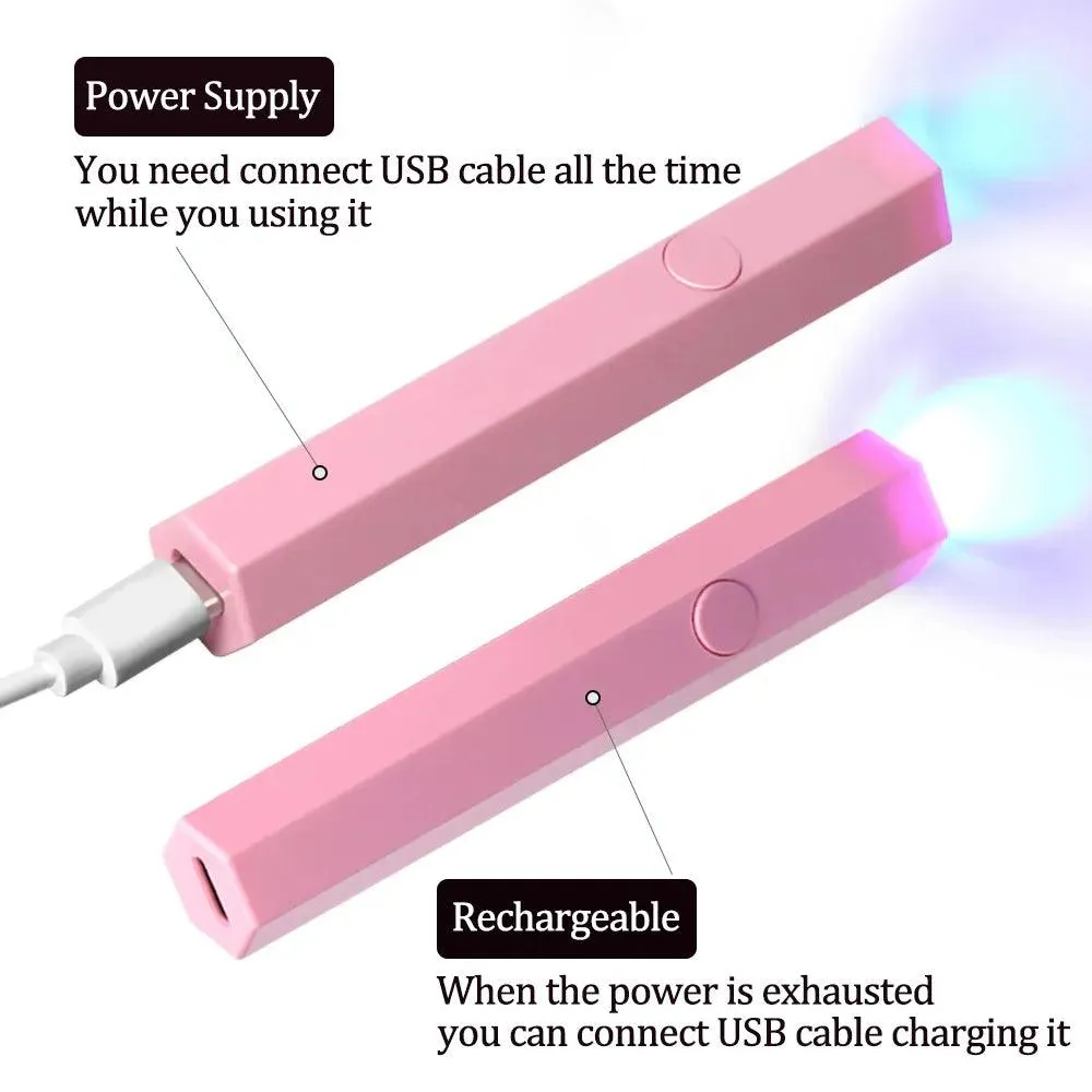 UV LED Nail Dryer: Professional Portable Gel Polish Drying Pen