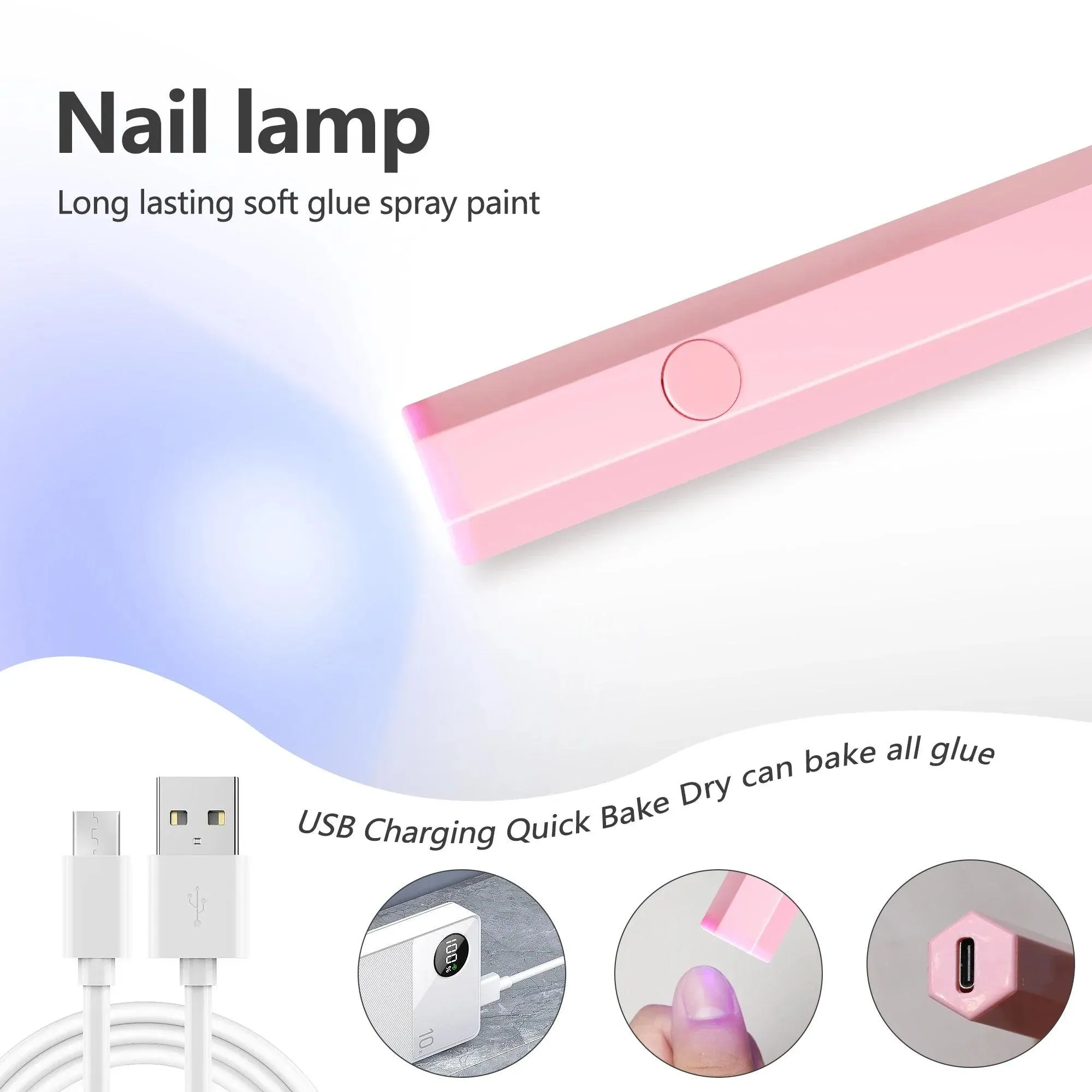 UV LED Nail Dryer: Professional Portable Gel Polish Drying Pen