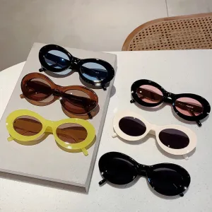 VAIGE Retro Chic Oval Sunglasses in Multi-Color & Gradient Options