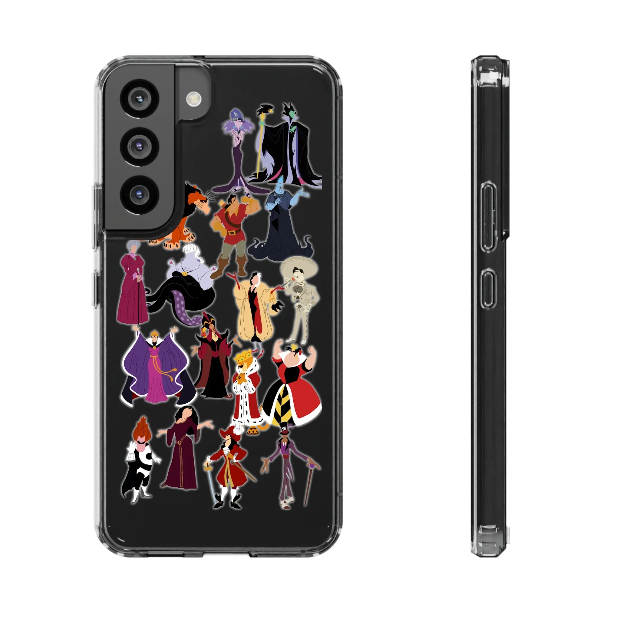 Villains Clear Phone Case! Inspired Hand drawn Unique Gift