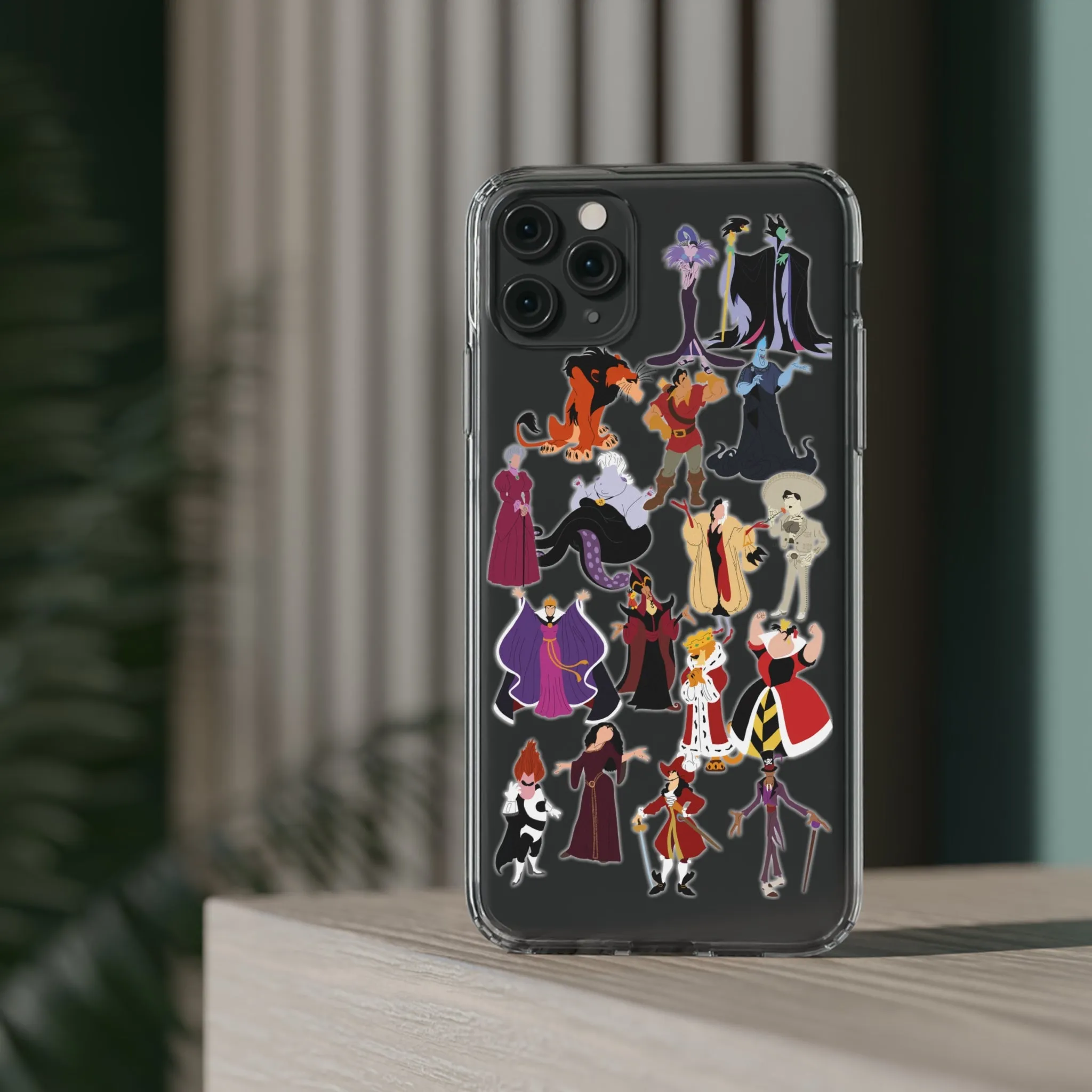 Villains Clear Phone Case! Inspired Hand drawn Unique Gift