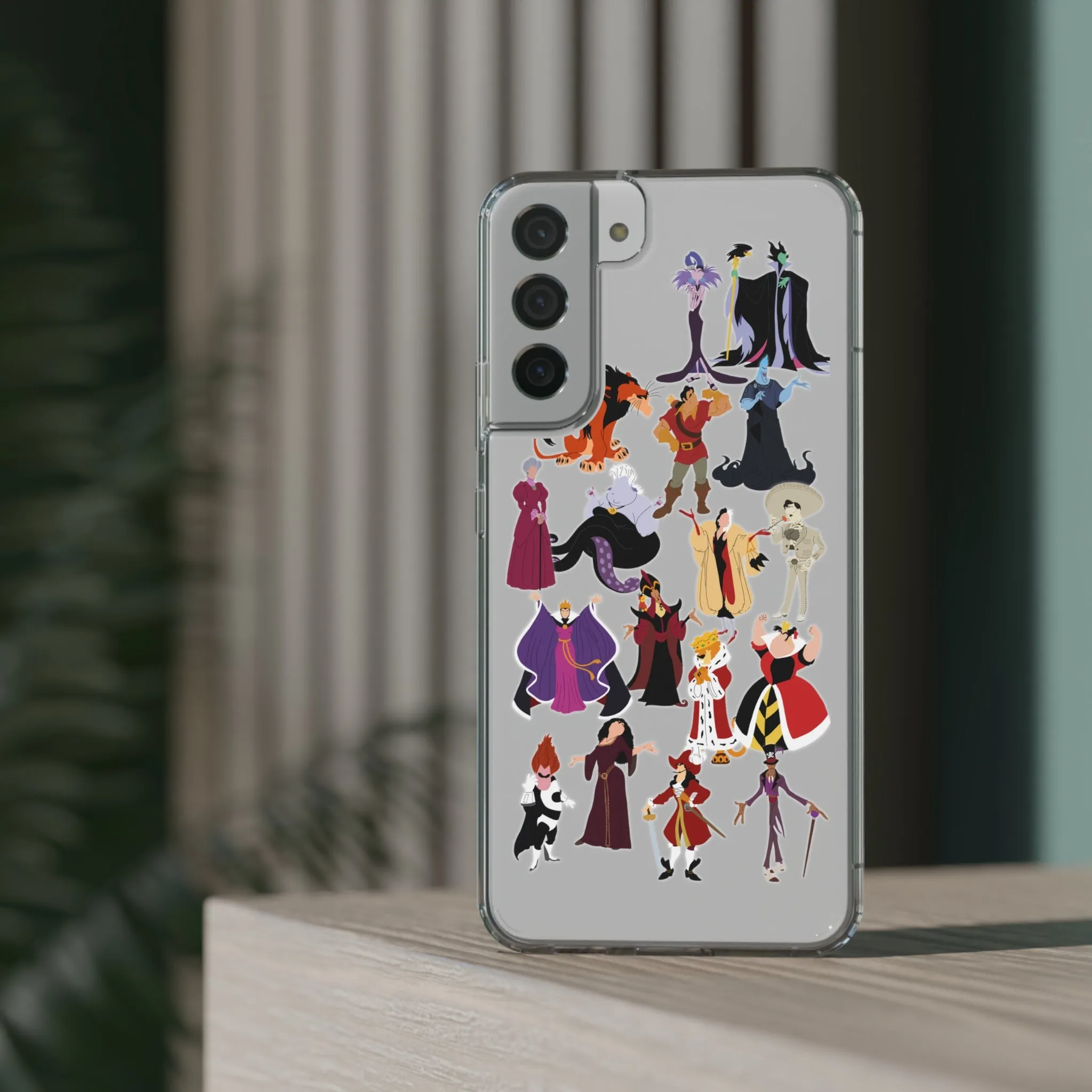 Villains Clear Phone Case! Inspired Hand drawn Unique Gift