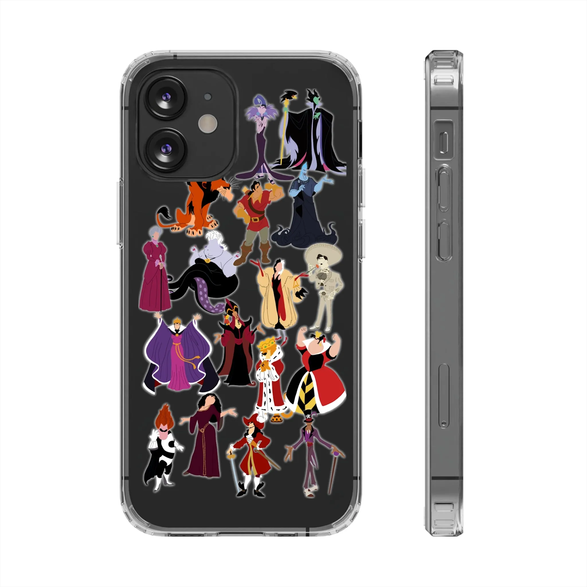 Villains Clear Phone Case! Inspired Hand drawn Unique Gift