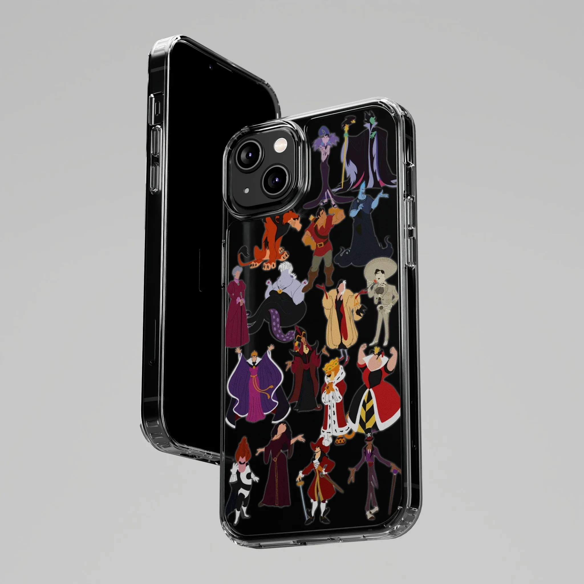 Villains Clear Phone Case! Inspired Hand drawn Unique Gift